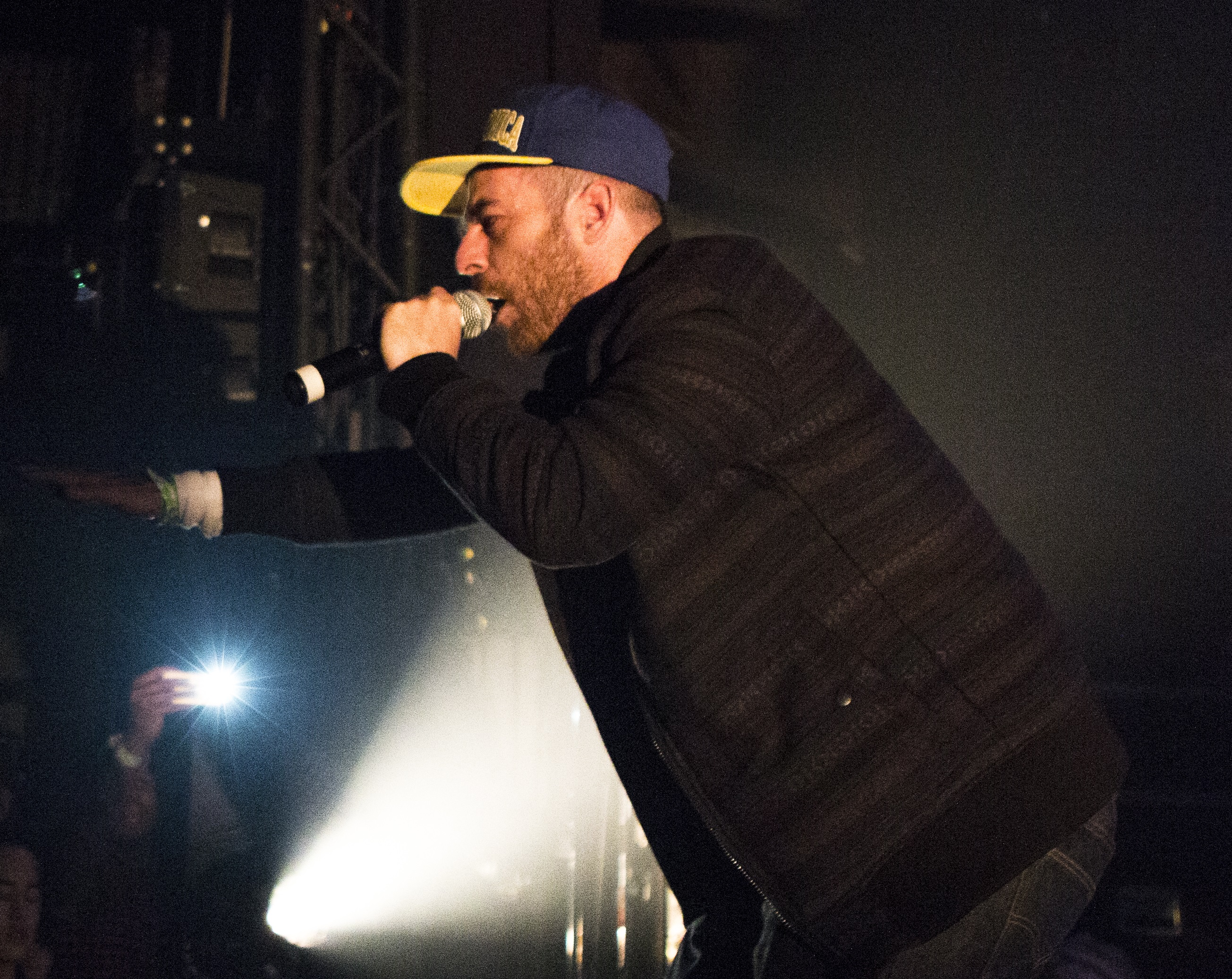 The Alchemist, the legendary hip-hop producer, in the studio