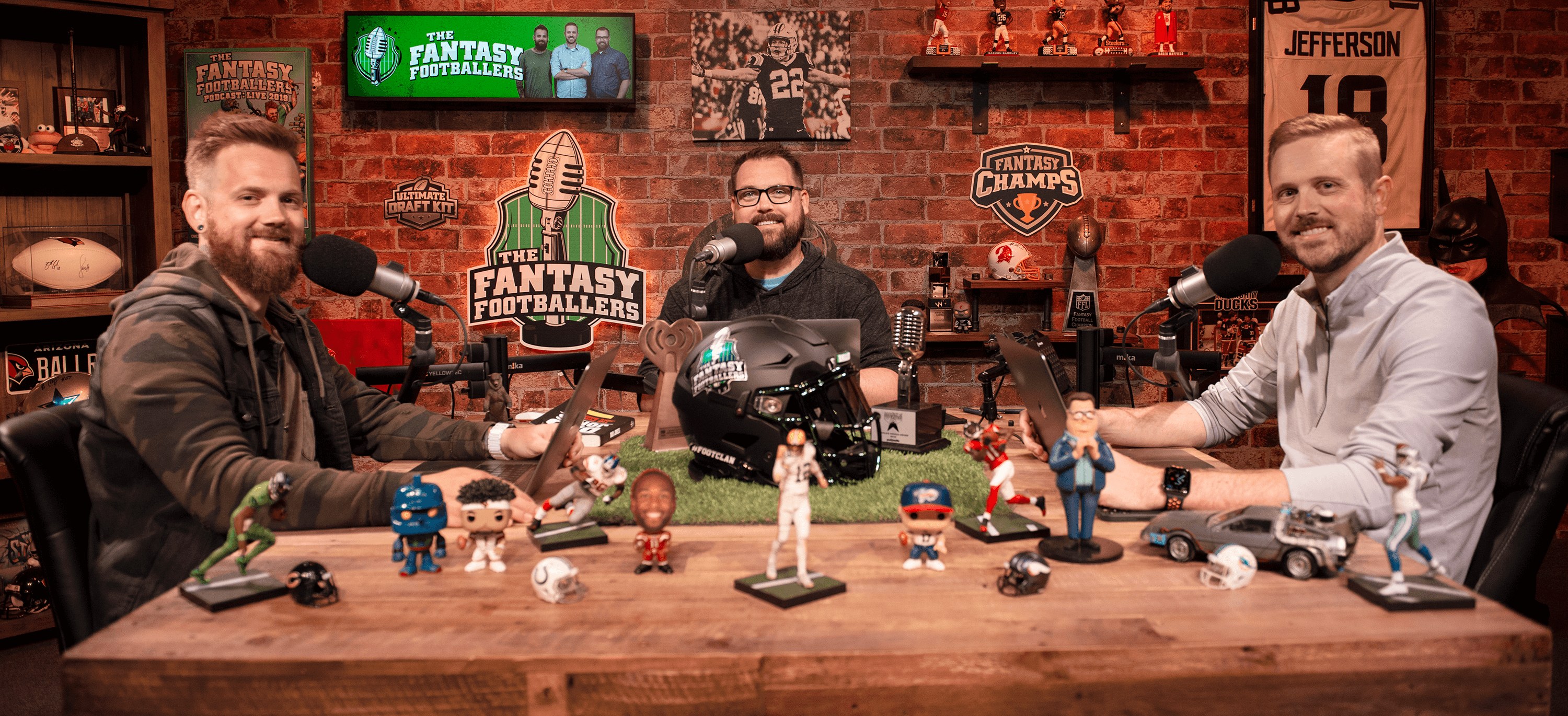 Andy Holloway, Jason Moore, and Mike Wright of The Fantasy Footballers