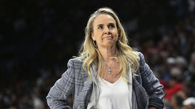 Las Vegas Aces head coach Becky Hammon.
