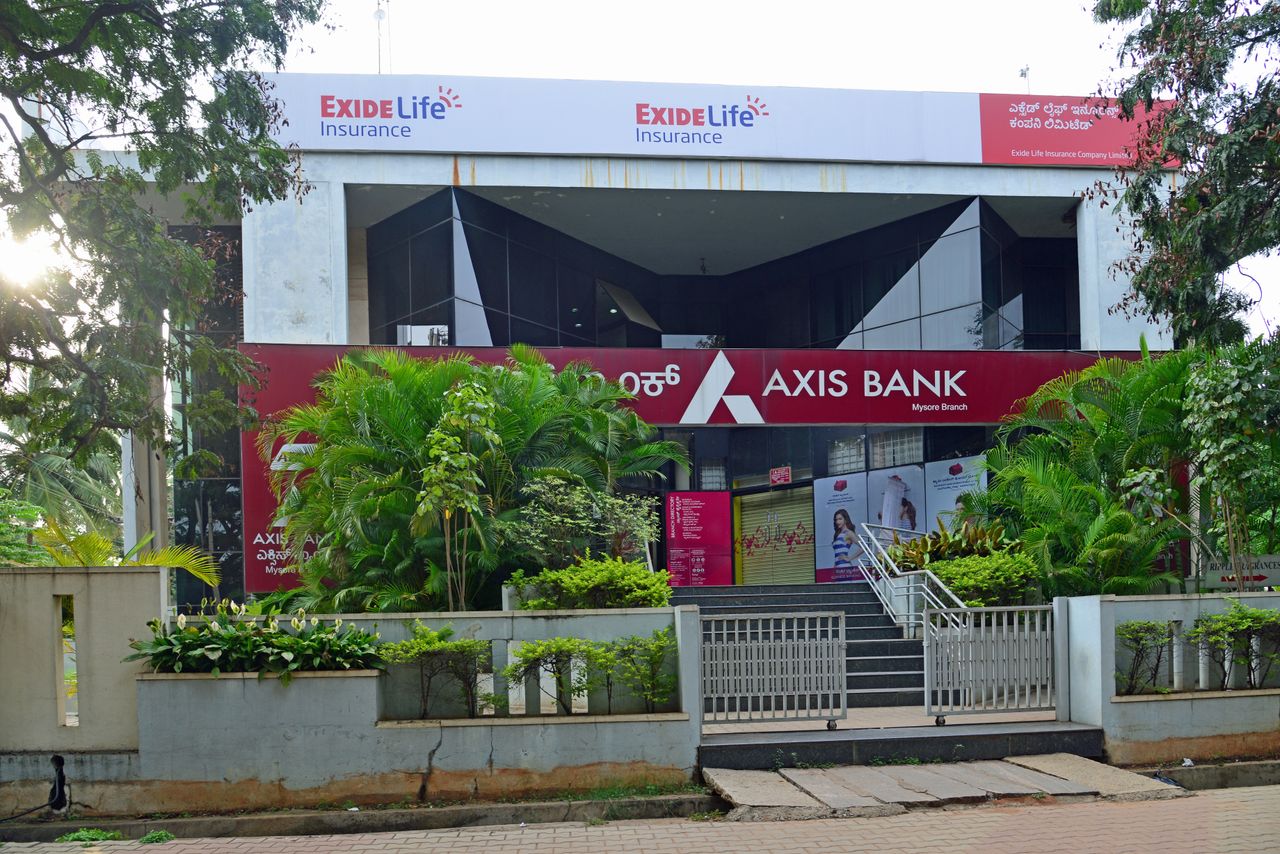 An Axis Bank branch in India