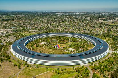Apple Park at dusk