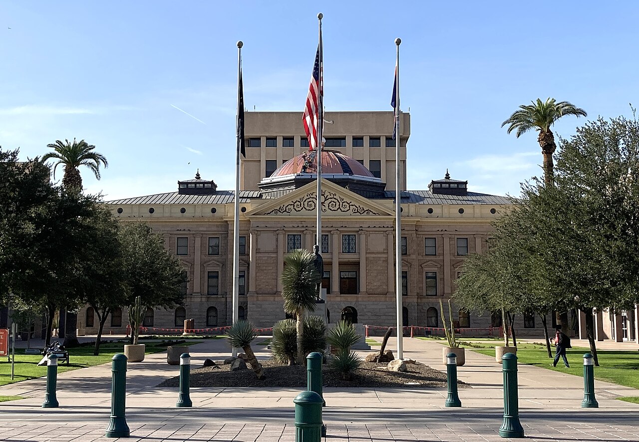 The Arizona State Capitol in Phoenix in daylight