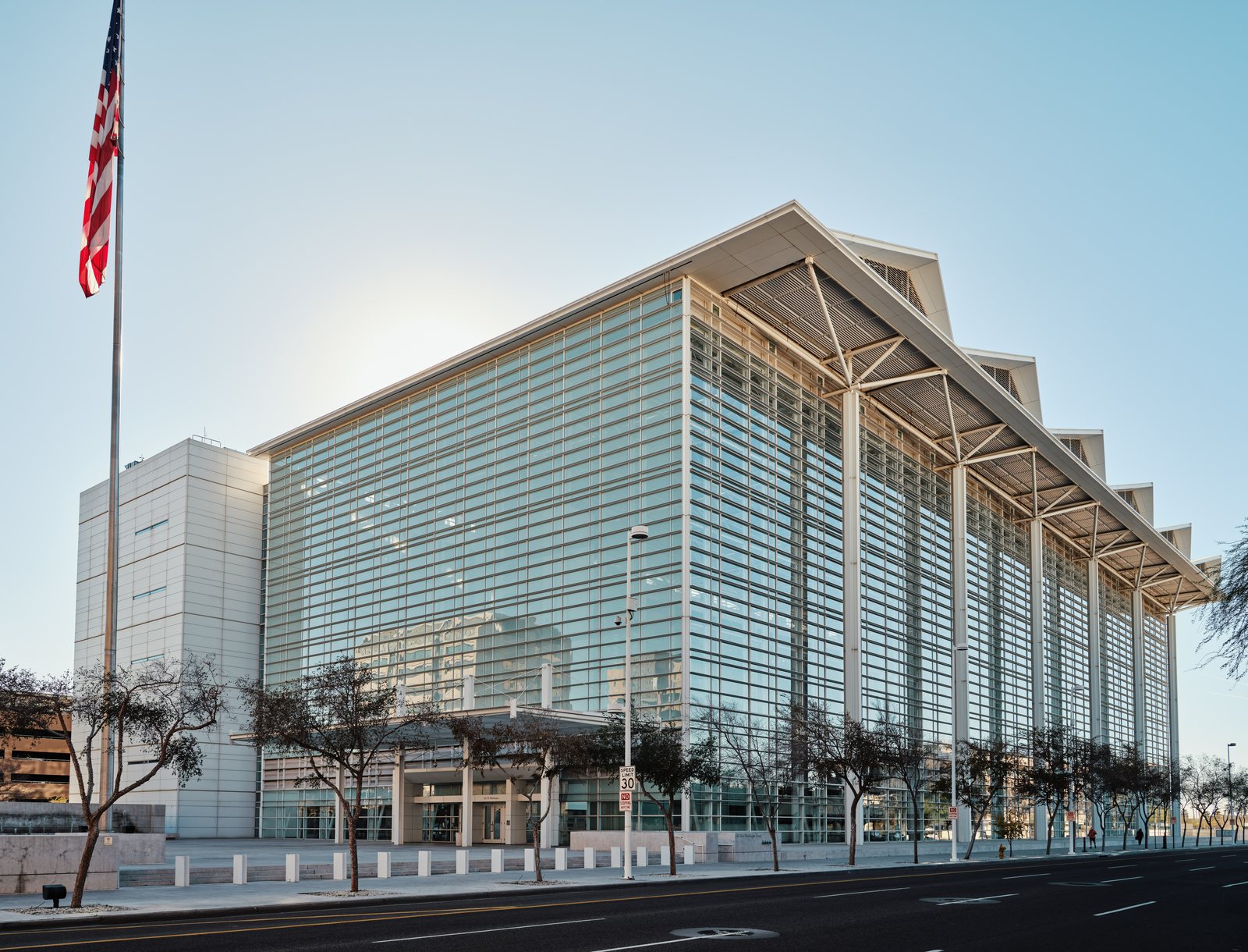 Another view of the Sandra Day O'Connor U.S. Courthouse in Phoenix