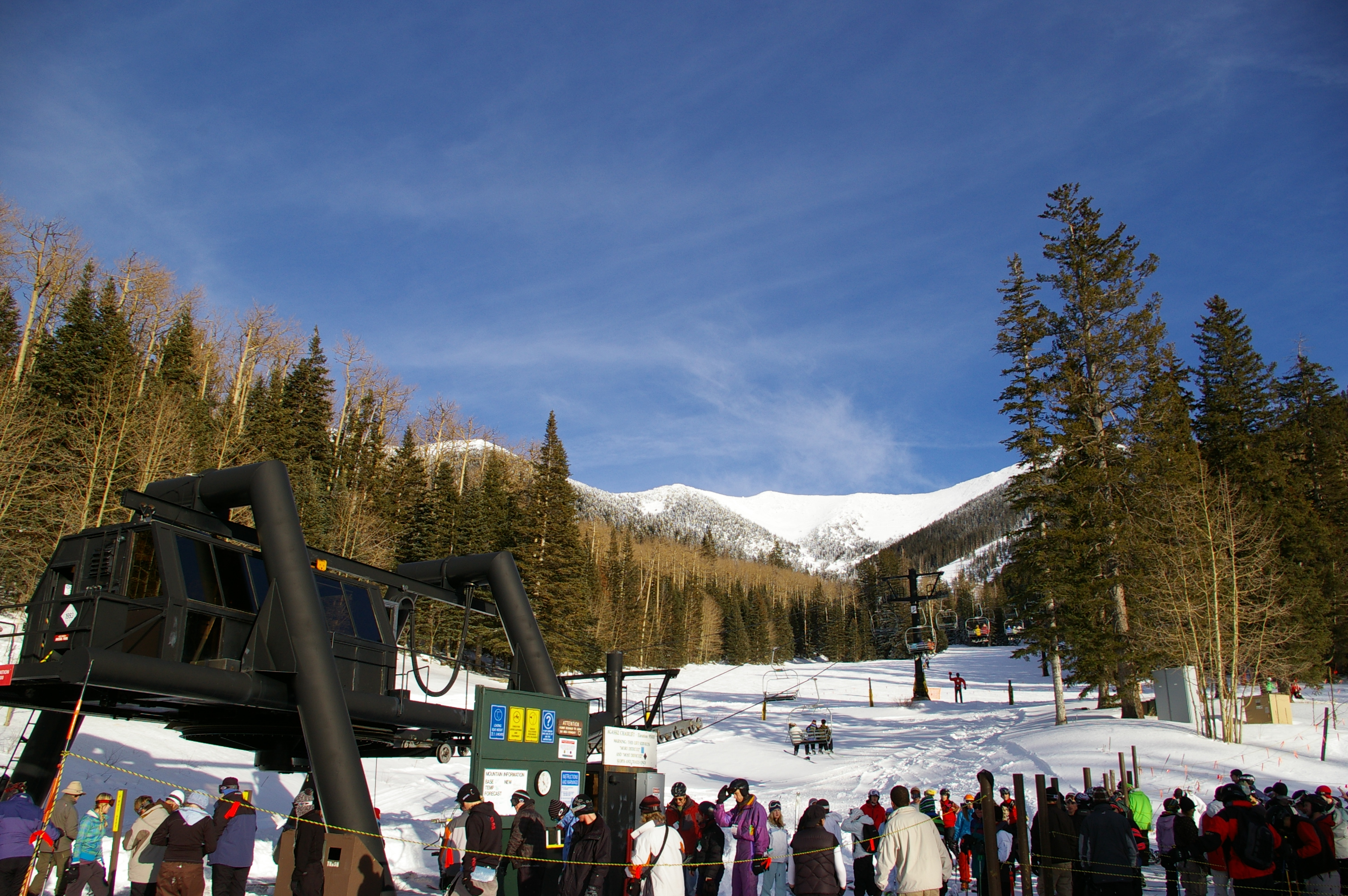 A ski lift at Arizona Snowbowl on the San Francisco Peaks near Flagstaff (file photo)