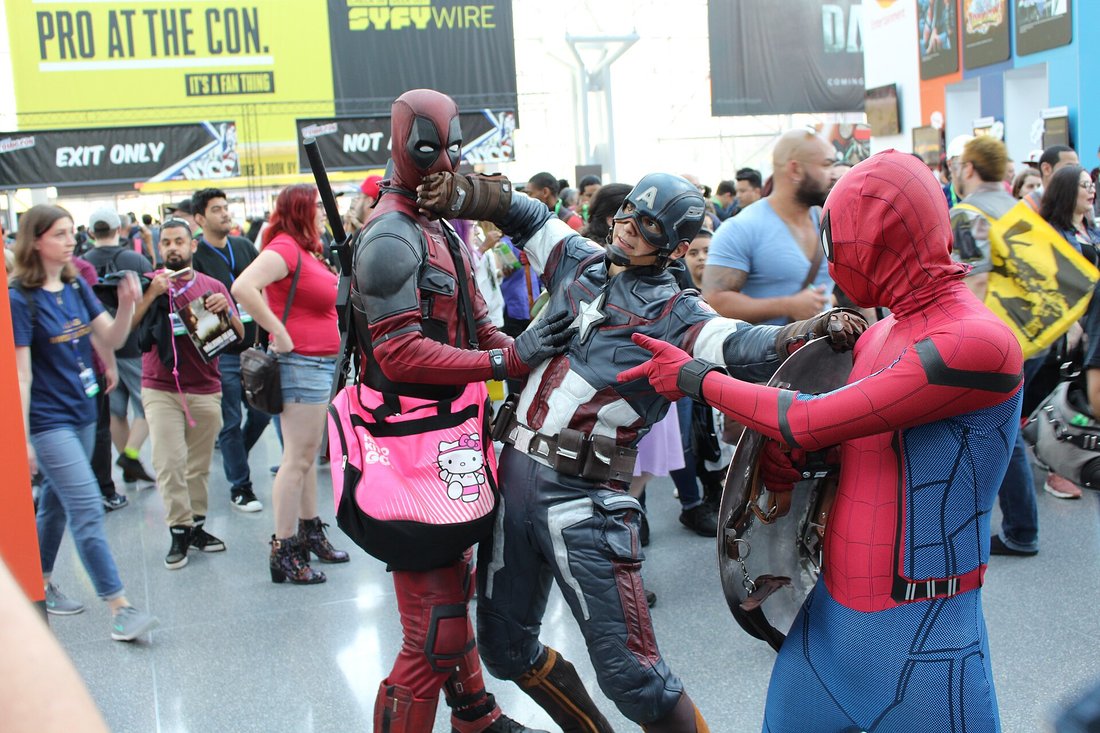 Cosplayers at New York Comic Con 2017