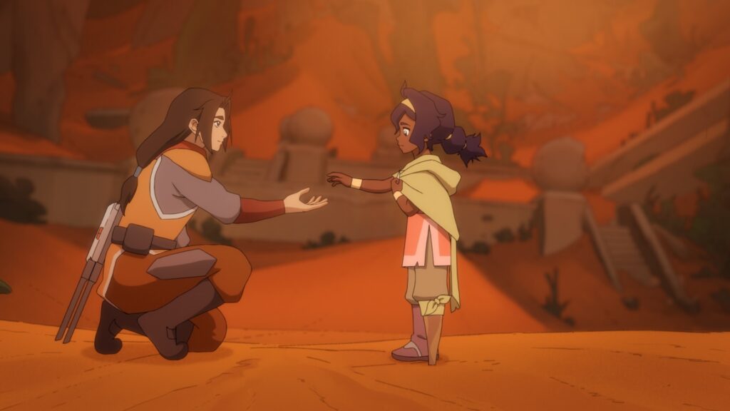 Pavi in a scene from Avatar: Seven Havens (official still)
