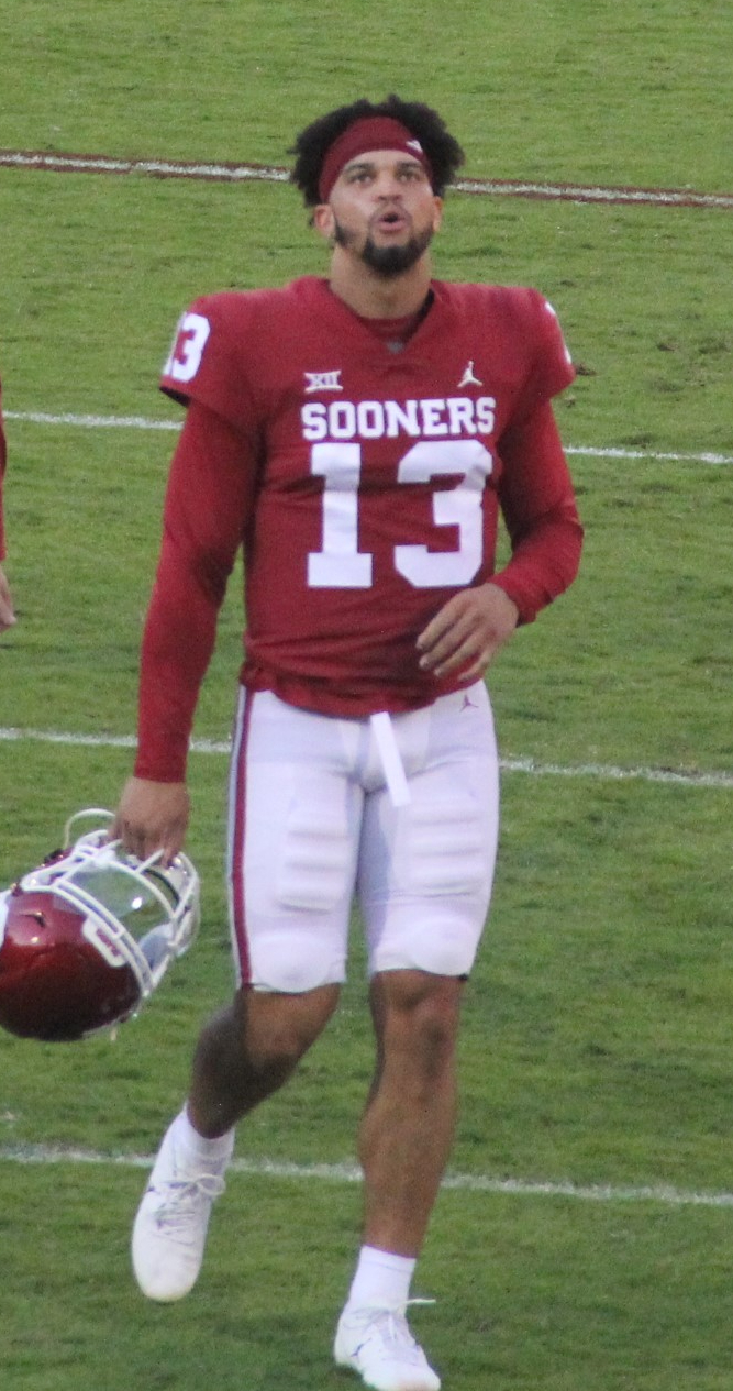 Caleb Williams during his college career at Oklahoma (file photo)
