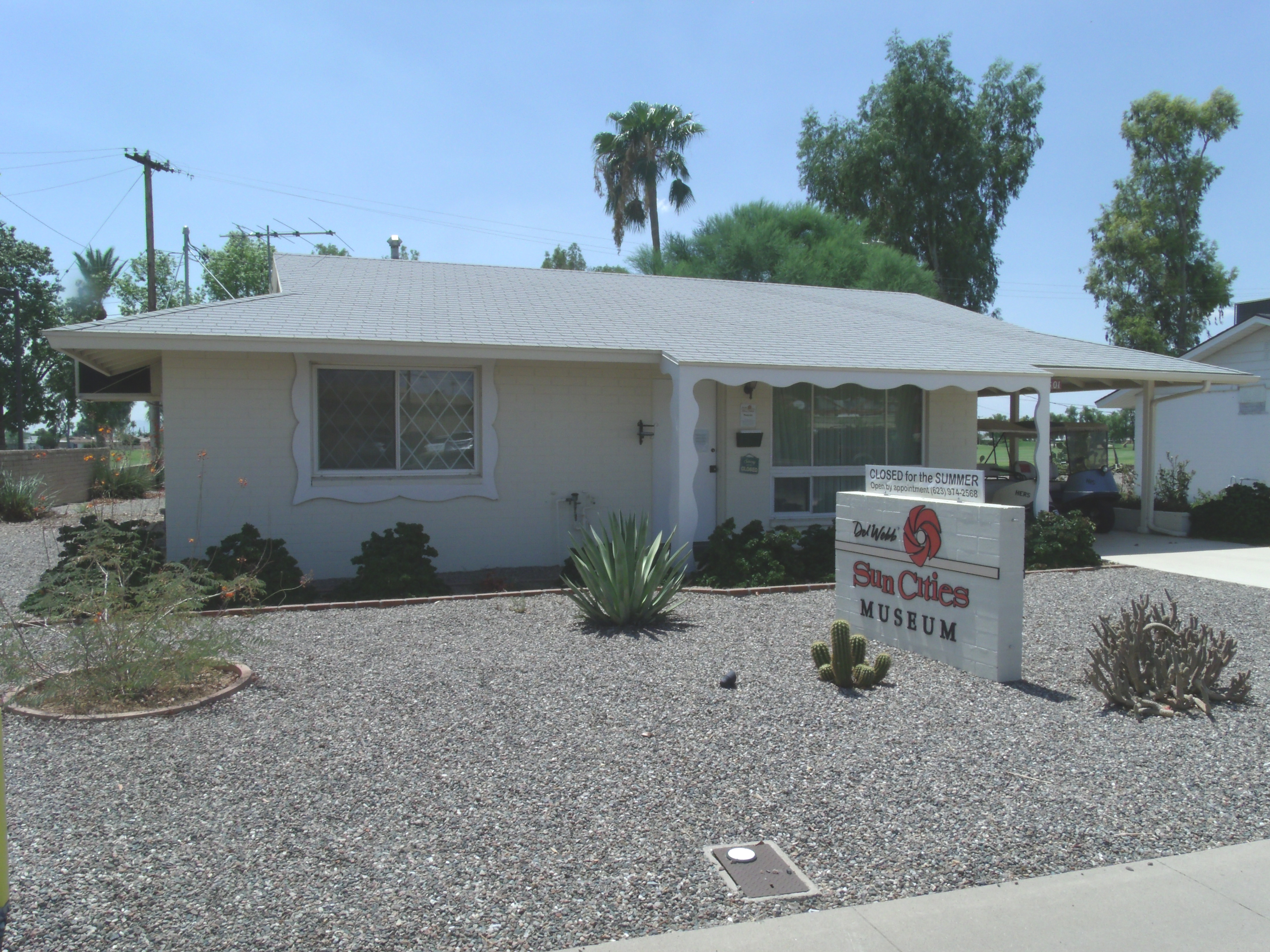 A 1959 model of Sun City, Arizona, a planned retirement community