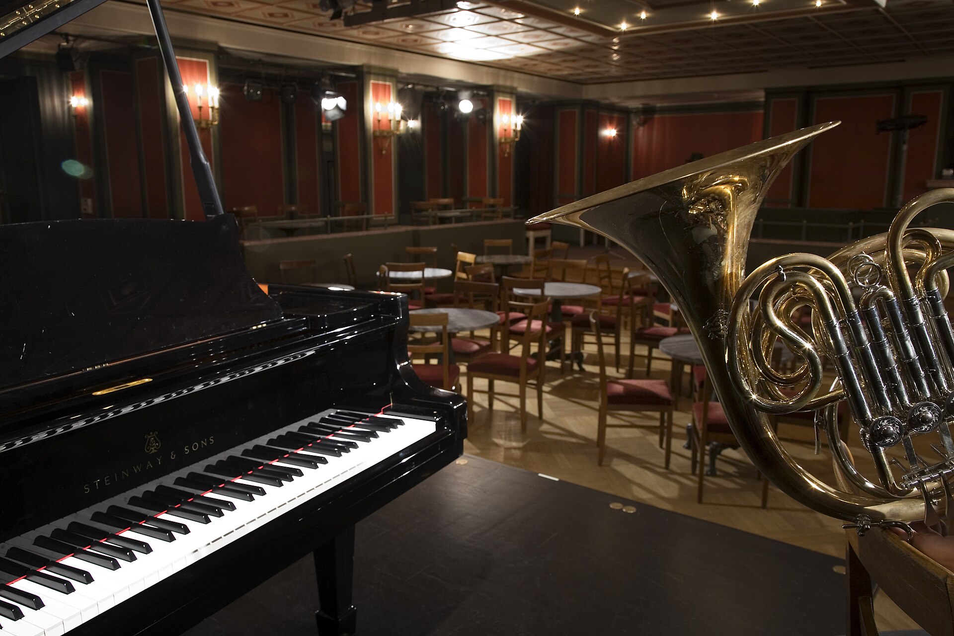 A grand piano on a concert stage (file photo)