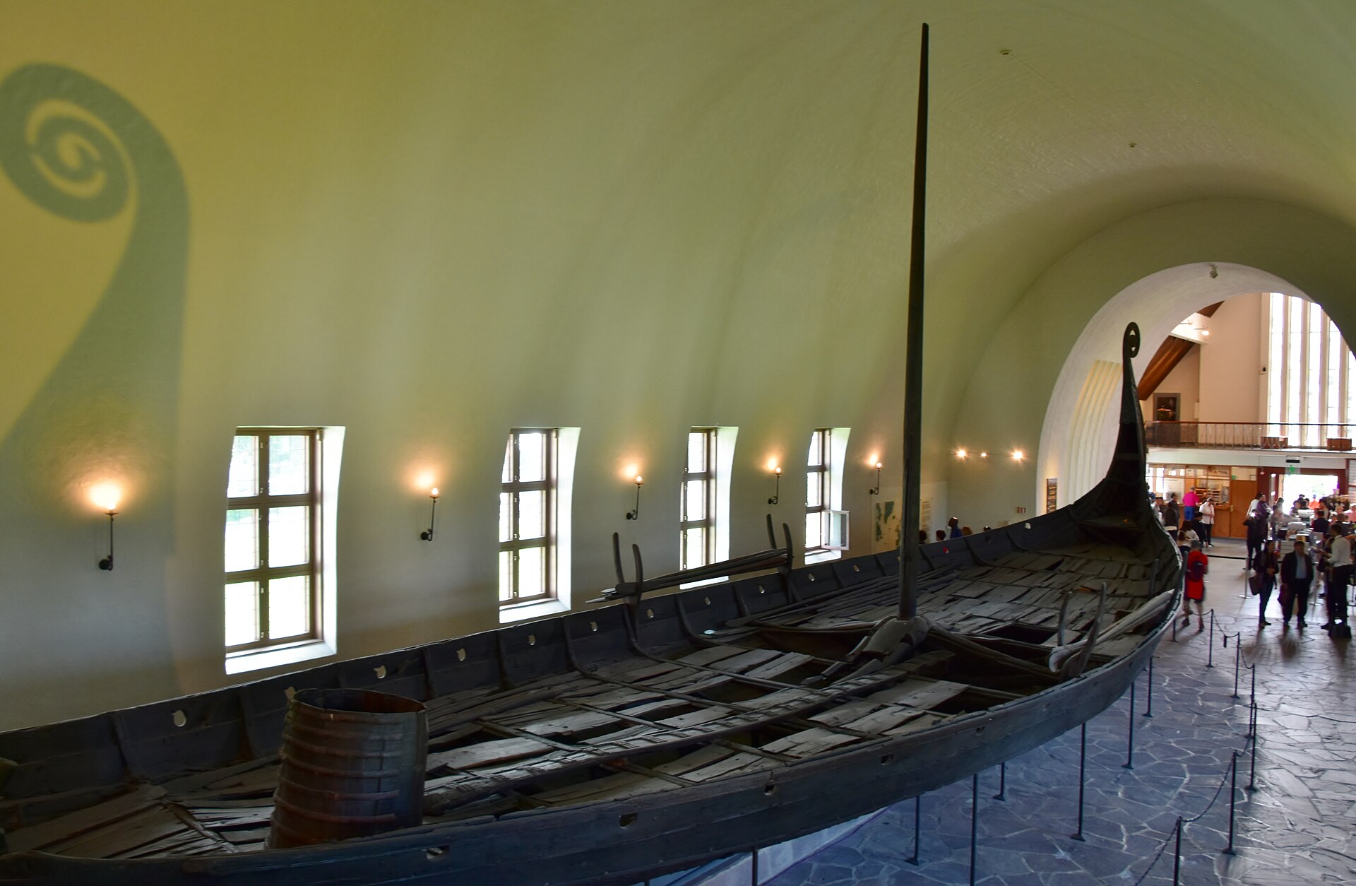 The Gokstad ship, a real 9th-century Viking vessel, at the Viking Ship Museum in Oslo
