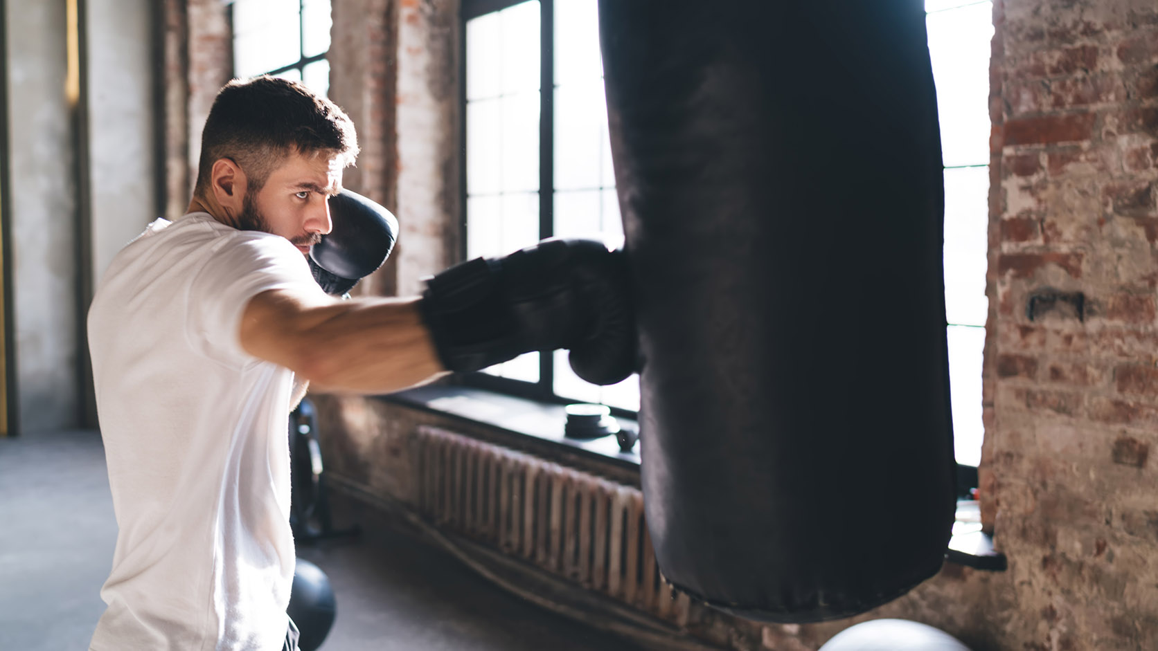 A young boxer training in a bright gym — a big weekend for boxing's prospects, from Birmingham to Orlando.