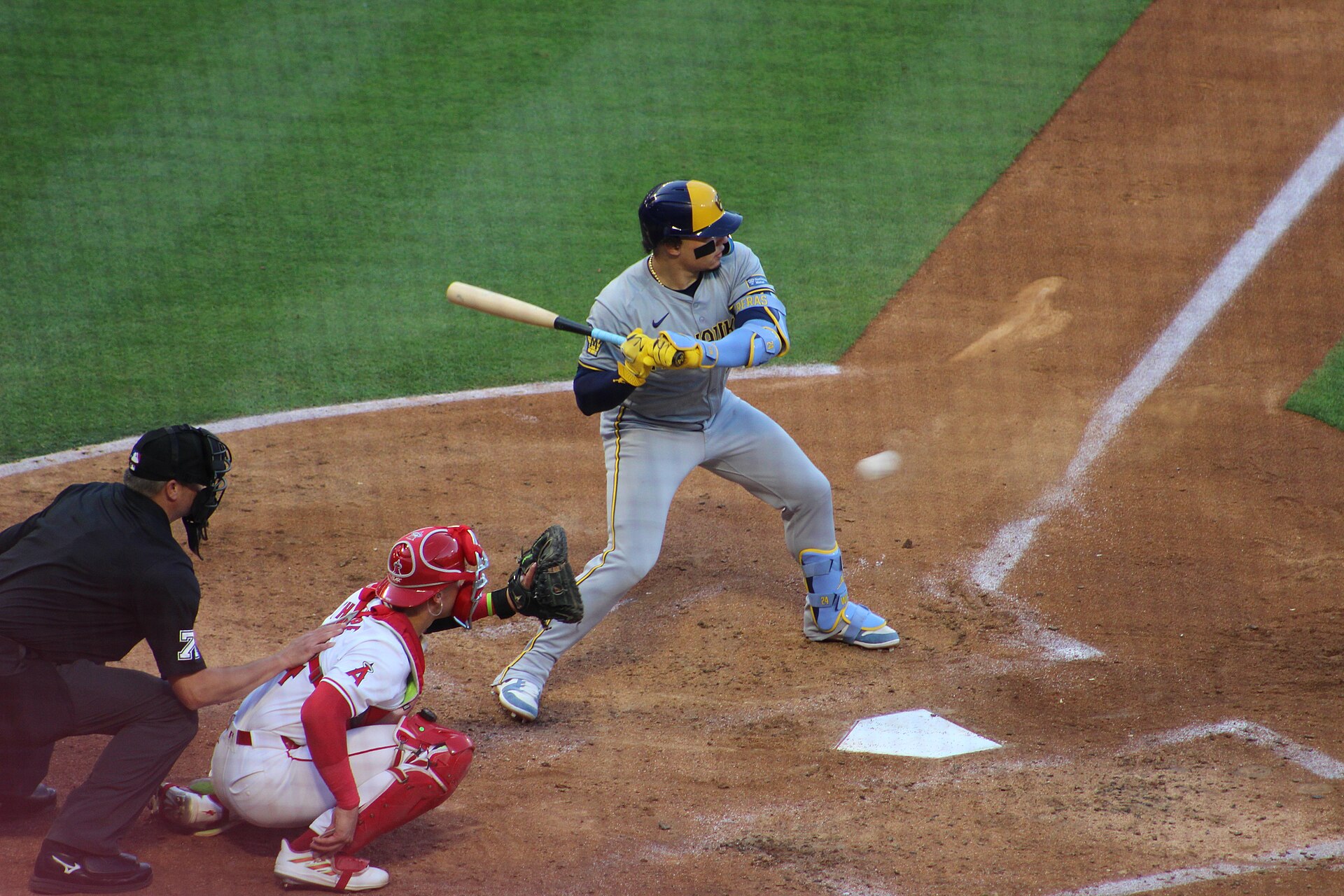 William Contreras batting for the Milwaukee Brewers (file photo)