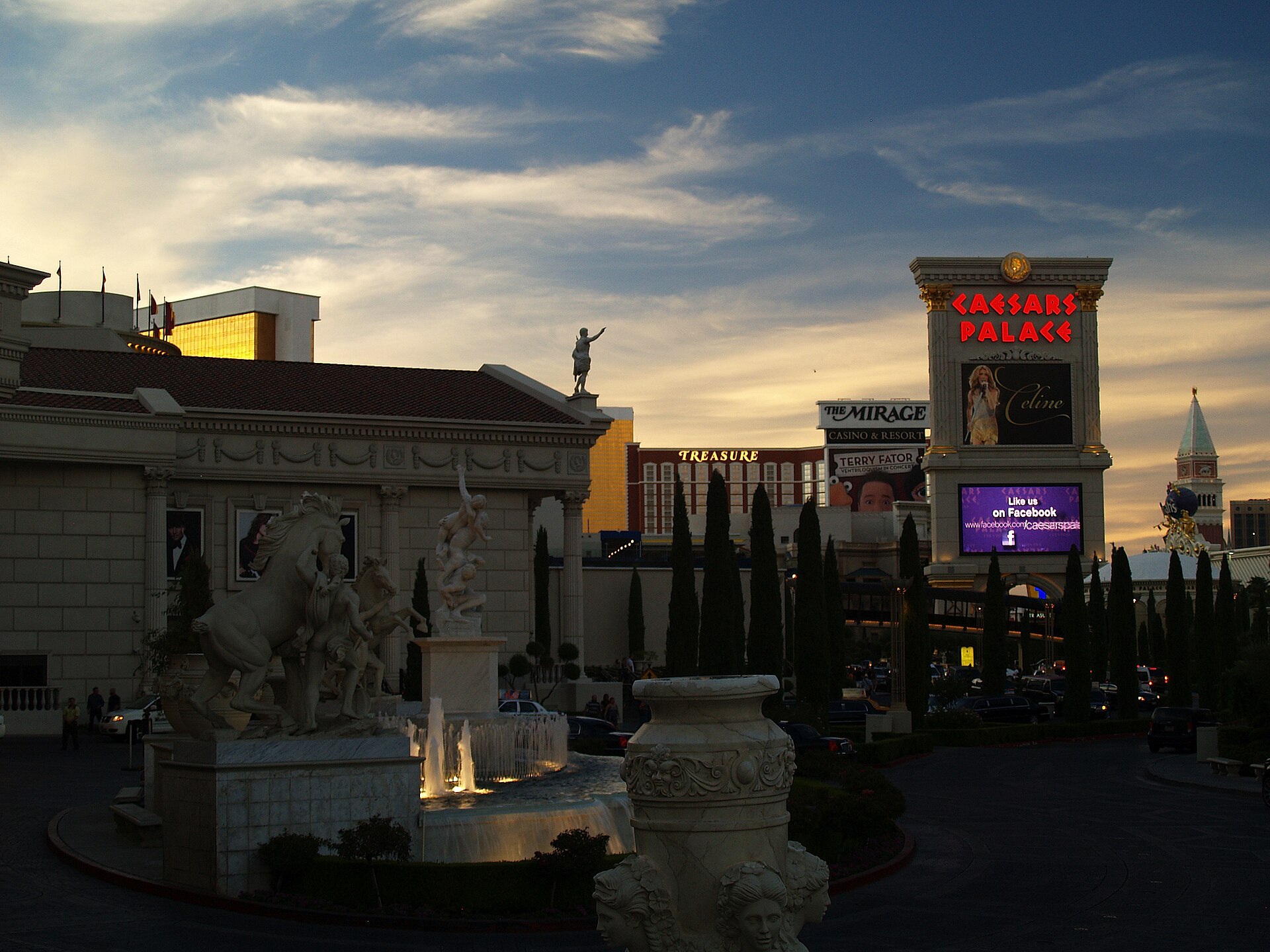 Caesars Palace on the Las Vegas Strip (file photo)