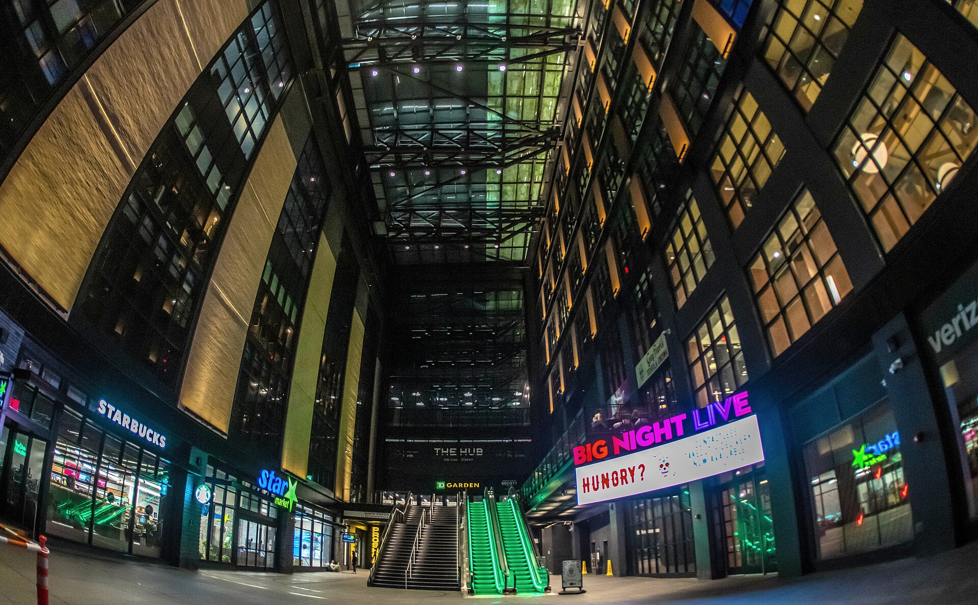 The entrance to TD Garden in Boston, where the tour opens on April 1, 2027