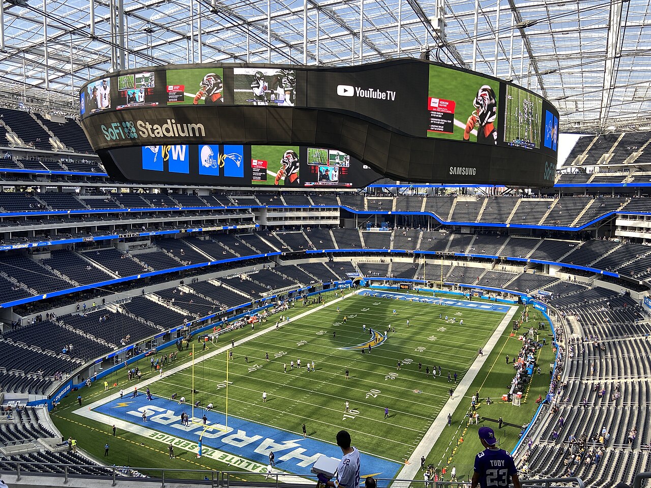 Inside SoFi Stadium in Inglewood, California