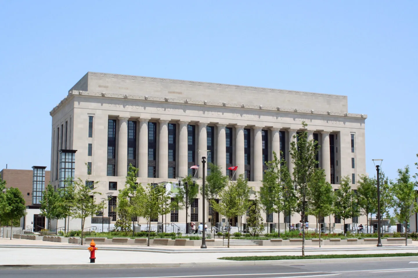 The Davidson County Courthouse in Nashville, where Wednesday's evidence hearing is scheduled