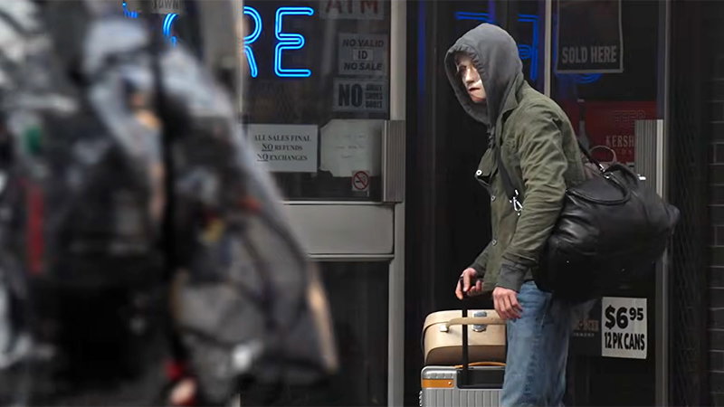 A hooded Matt Hagen in a still from the Clayface final promo
