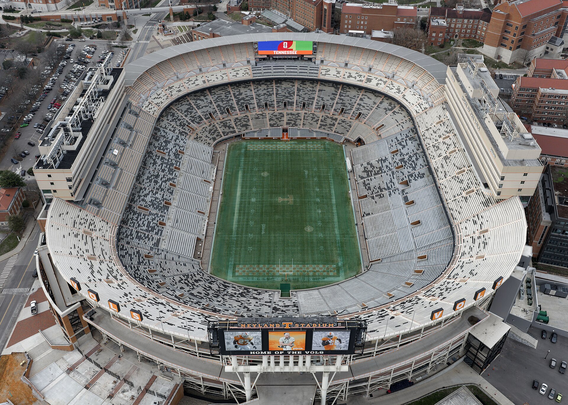 Aerial view of Neyland Stadium in Knoxville, Tennessee (file photo)