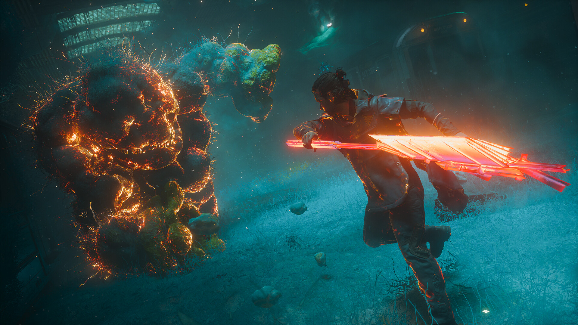 Control Resonant screenshot of Dylan Faden facing a paranatural entity