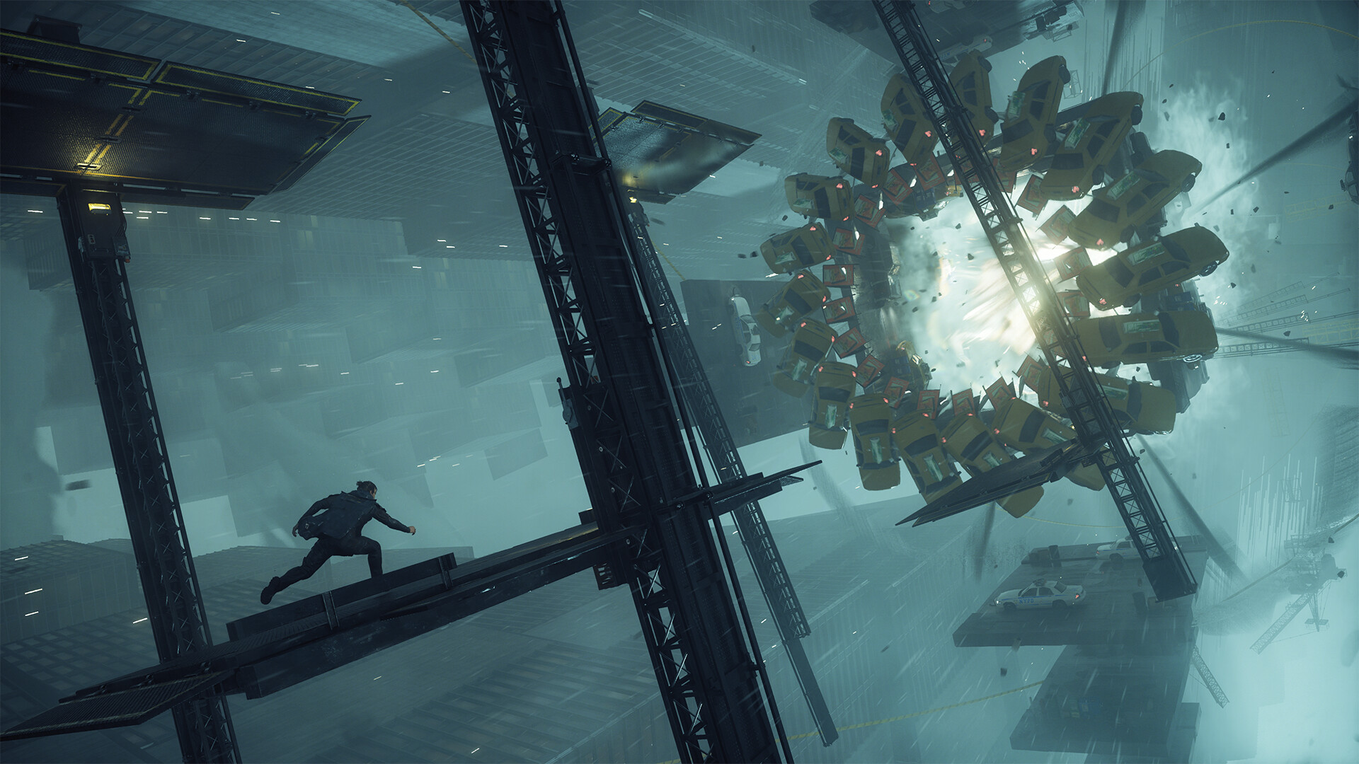 Control Resonant screenshot showing exploration through a surreal shifting corridor