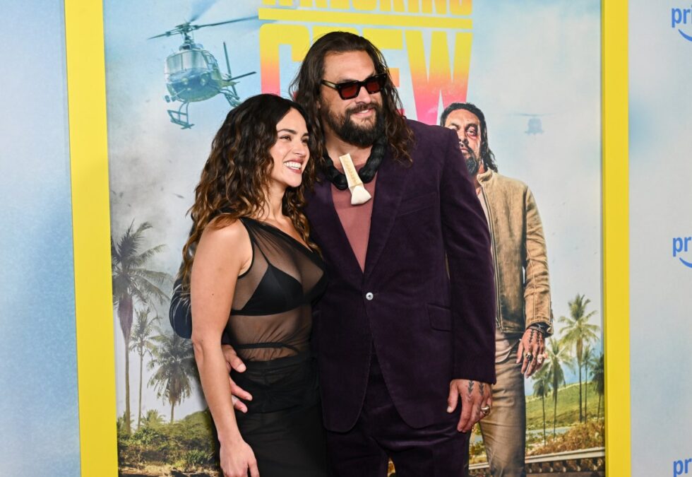 Jason Momoa and Adria Arjona together at a public appearance