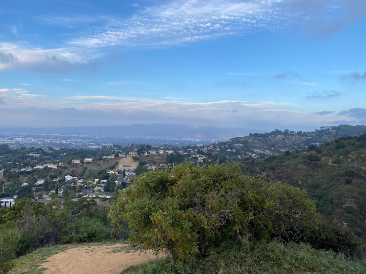 Los Angeles seen from a Mulholland Drive overlook — the city Morgan called home until his death on Aug. 30.