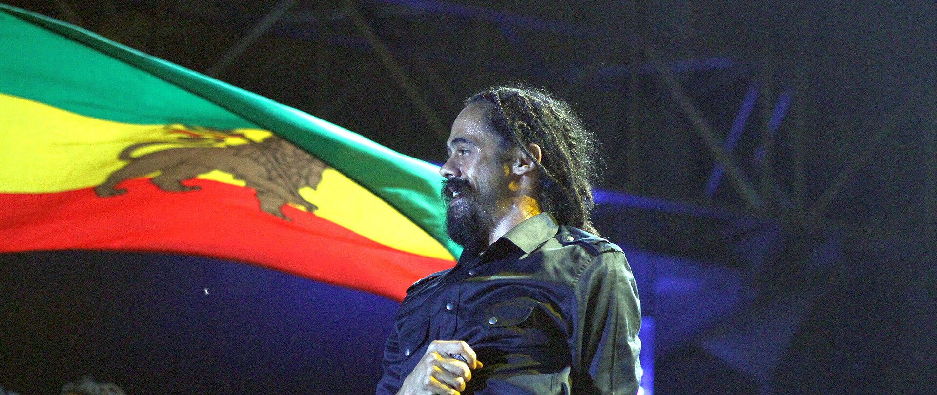 Damian Marley performing live on stage