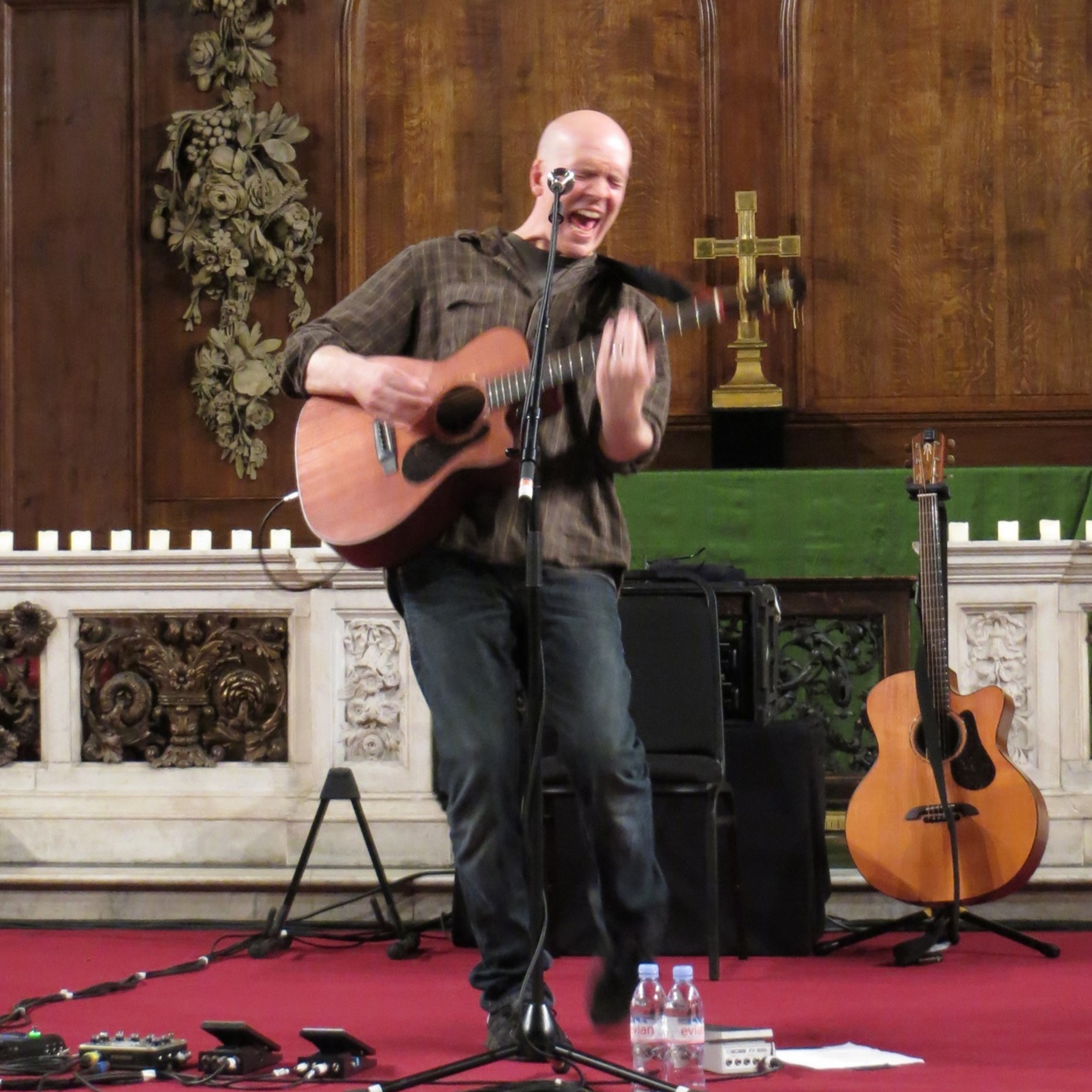 Devin Townsend performing acoustically — his Metamorphosis tour was a 23-date European storytelling run