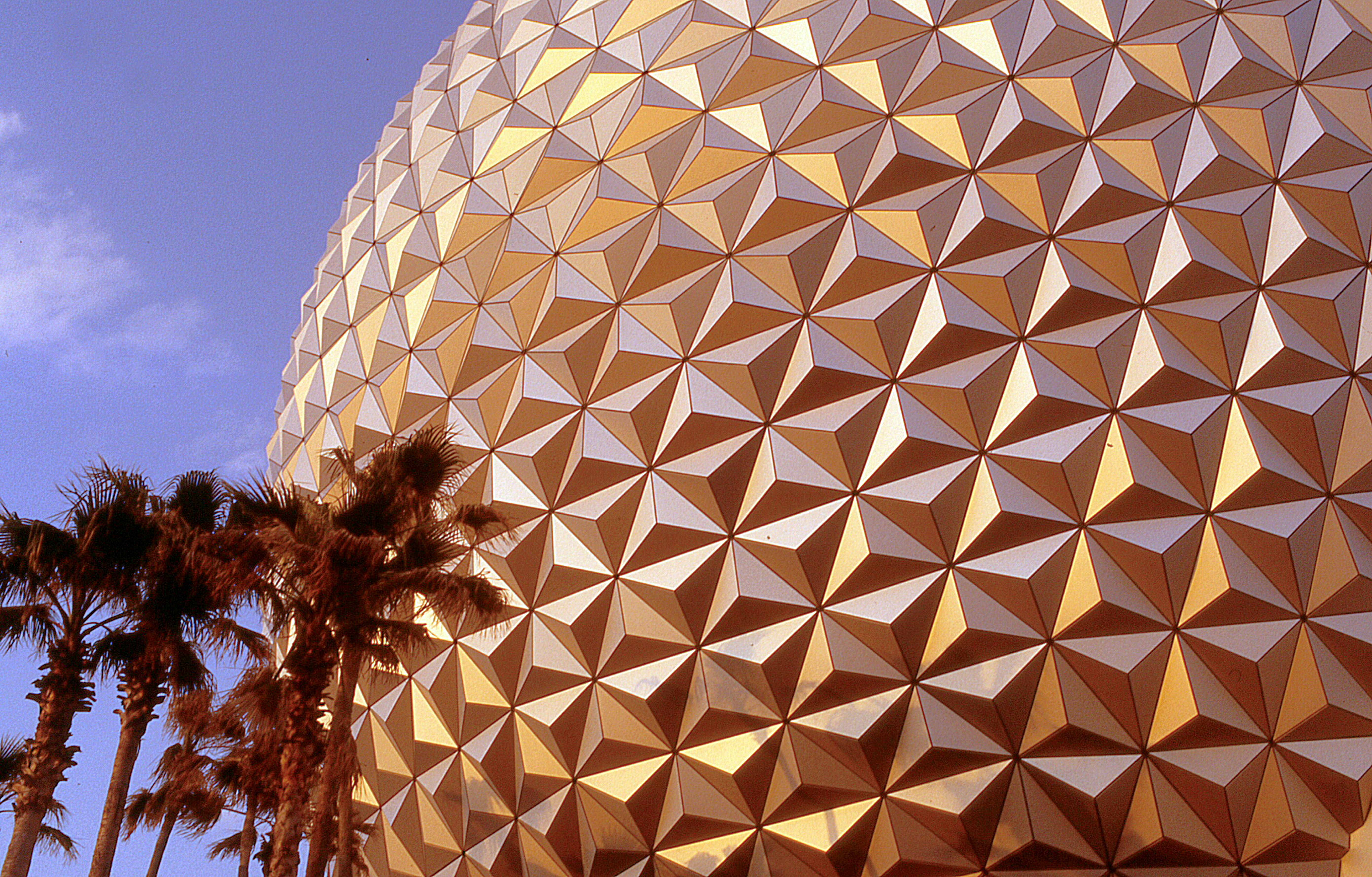 Spaceship Earth at Epcot in the evening (file photo)