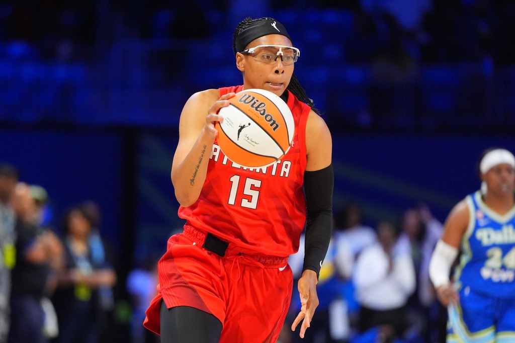 Atlanta Dream guard Allisha Gray, ruled out for Game 2 of the WNBA semifinals with a left hand injury.