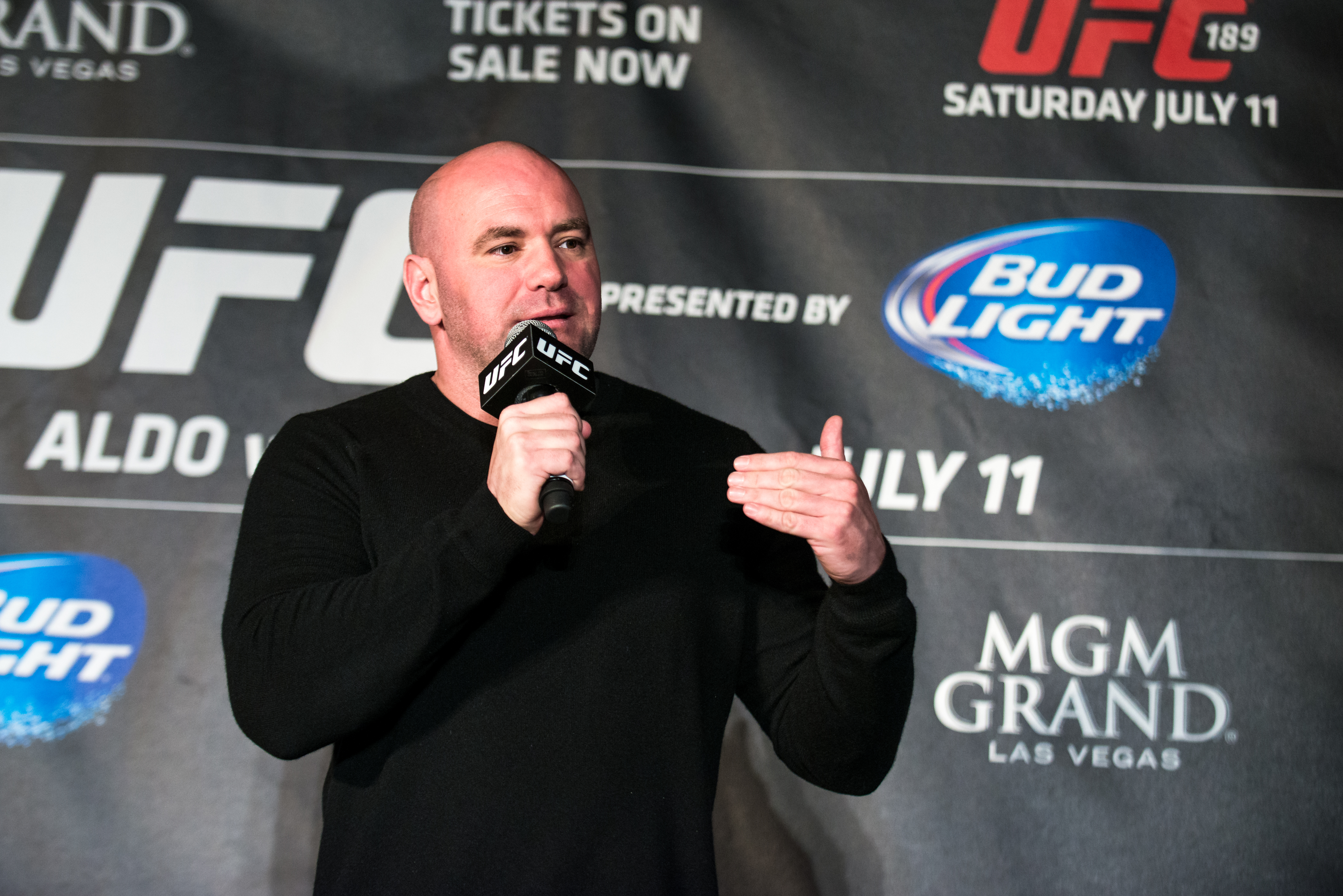 Dana White, who awarded the DWCS Season 10 finale contracts (file photo)