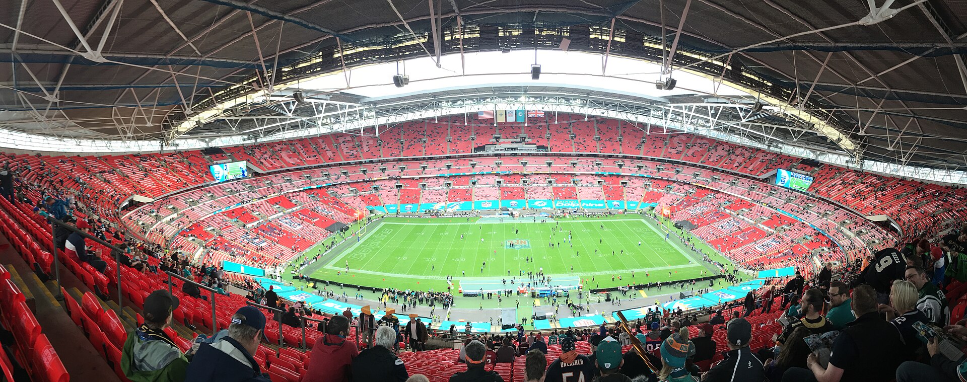Wembley Stadium set for an NFL London game