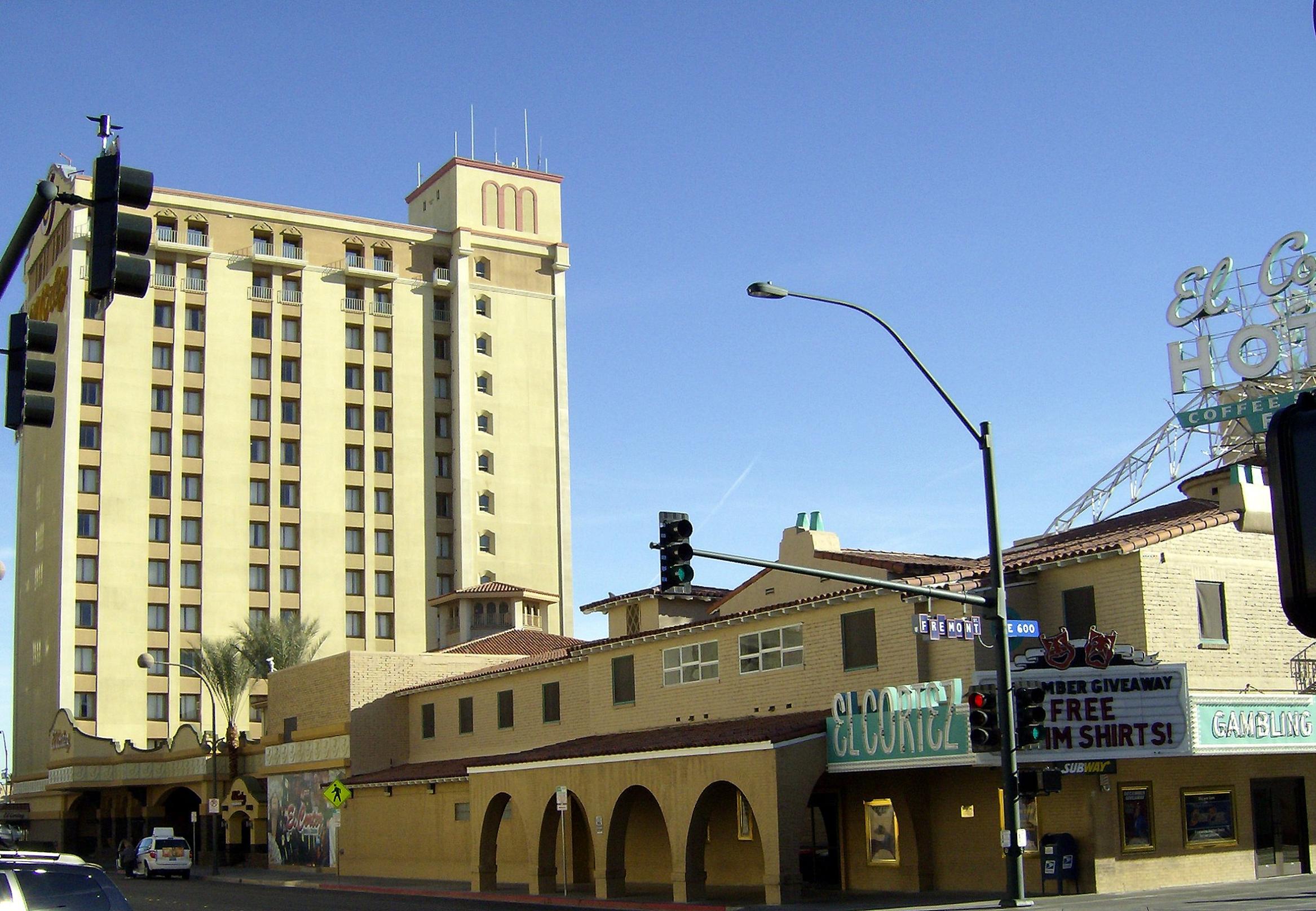 The El Cortez hotel-casino tower in downtown Las Vegas (file photo)