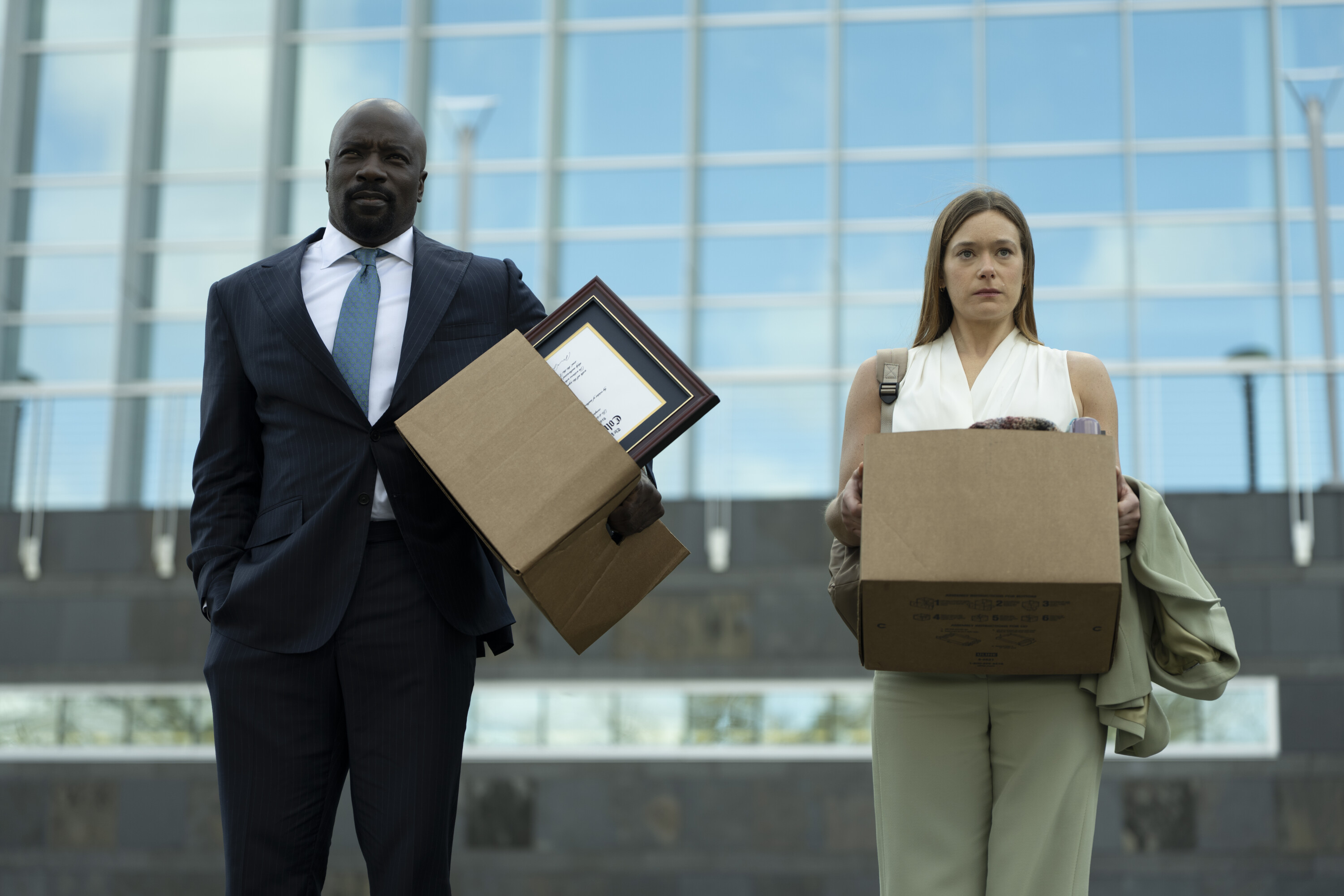 Mike Colter and Rachel Keller in CBS's Cupertino
