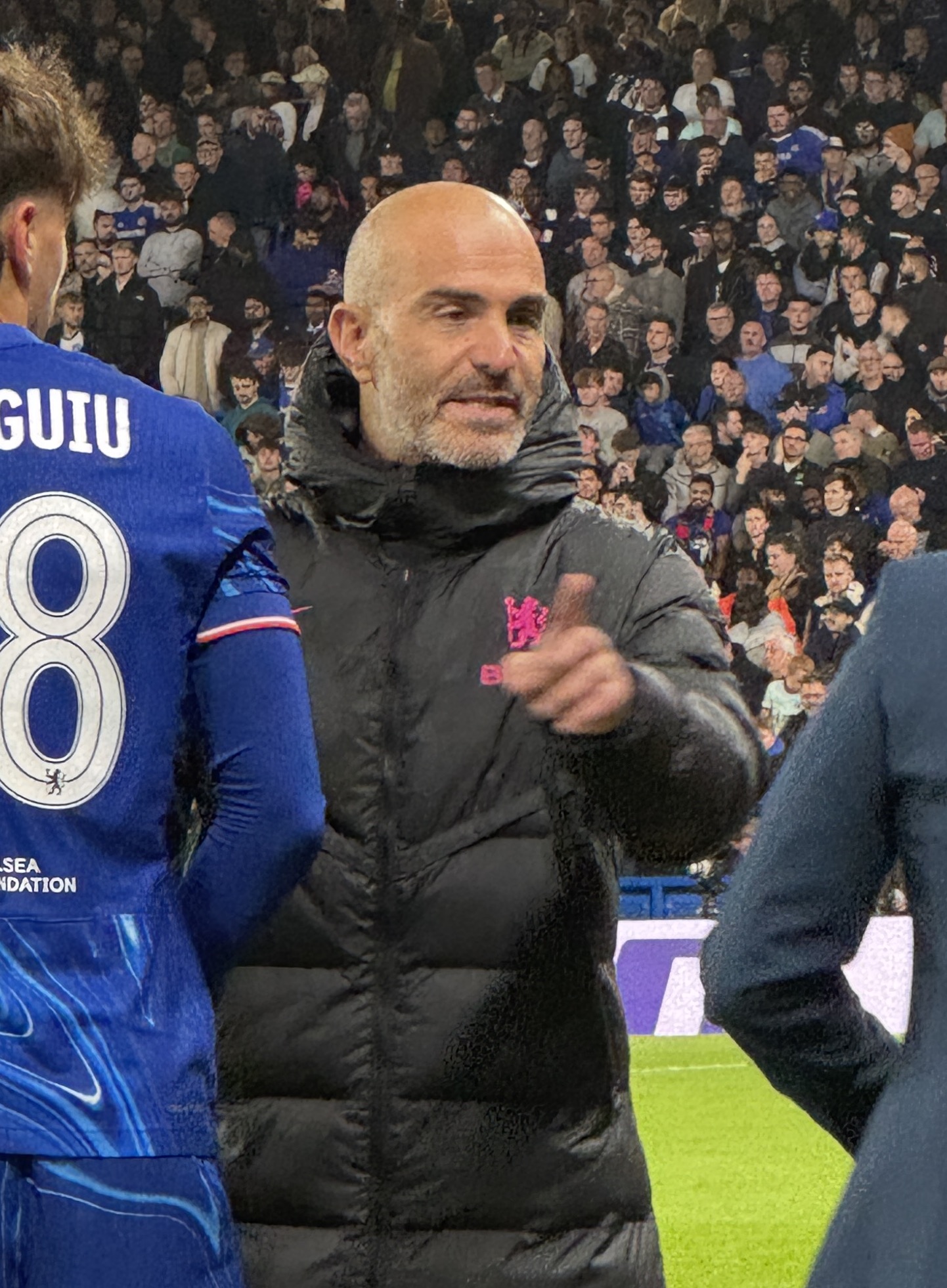 Manchester City manager Enzo Maresca on the touchline