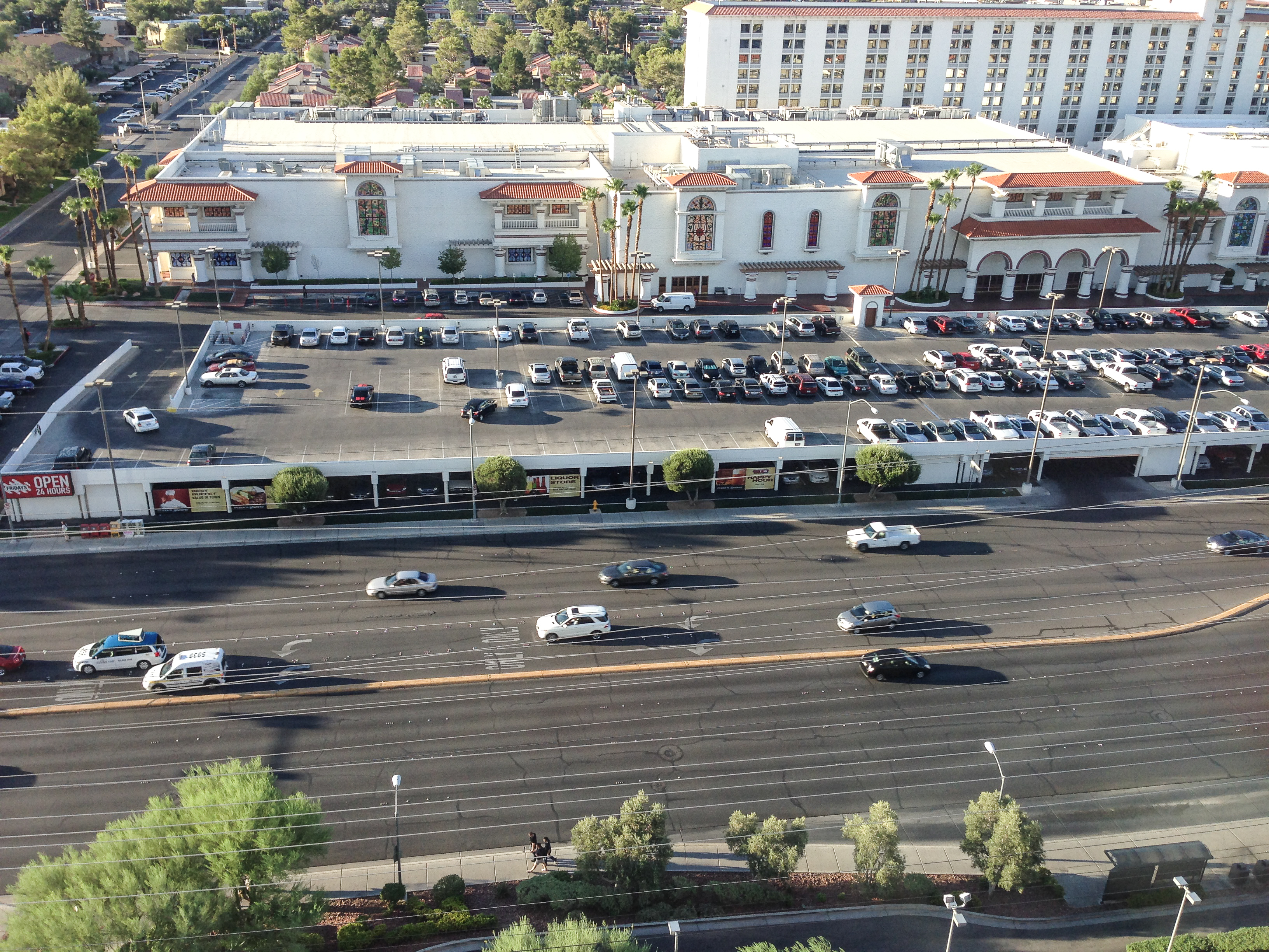 Flamingo Road in Las Vegas during the day