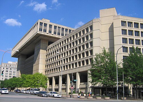 The J. Edgar Hoover Building, FBI headquarters in Washington, D.C.
