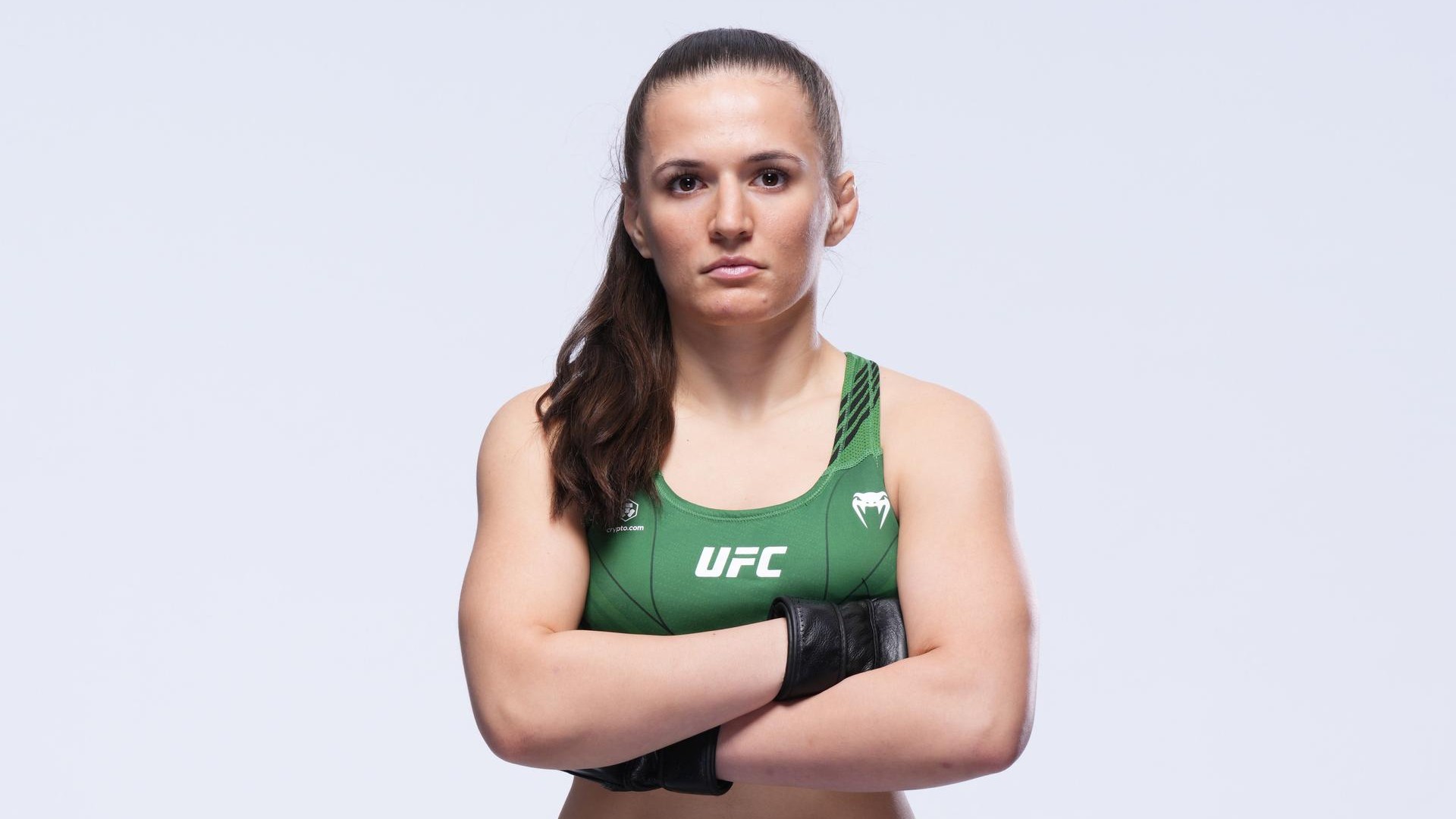 Erin Blanchfield during a UFC fight