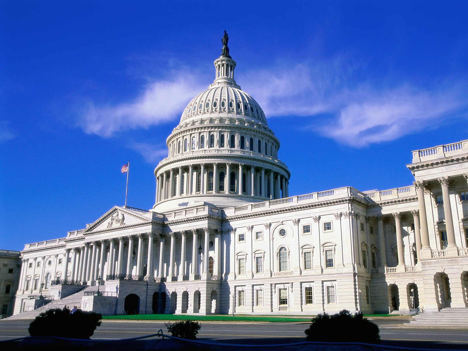 The U.S. Capitol building on a clear day