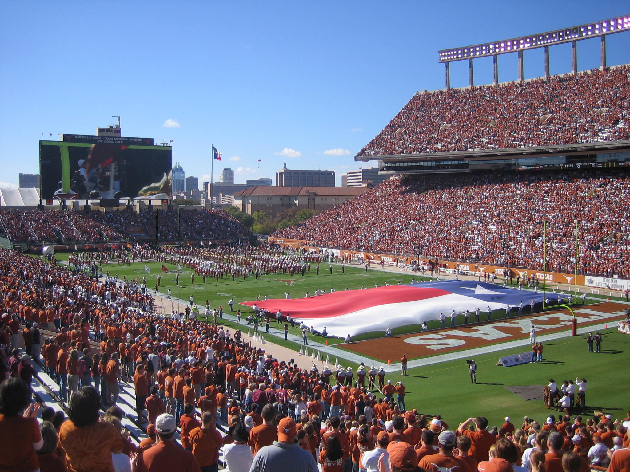 Darrell K Royal-Texas Memorial Stadium in Austin, where Florida beat Texas 27-24