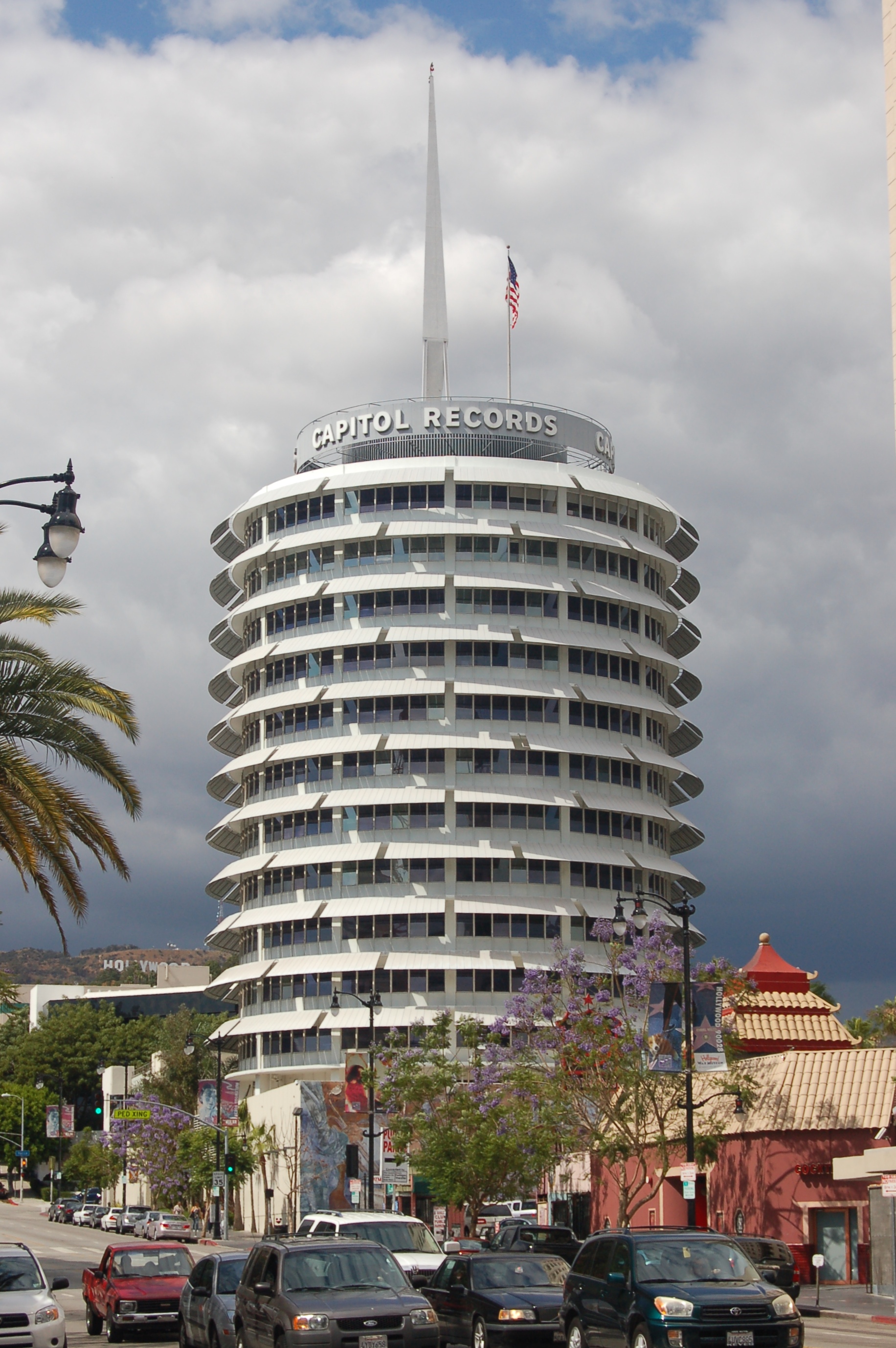 The Capitol Records building in Hollywood, the label that released Freddie Jackson's debut album Rock Me Tonight