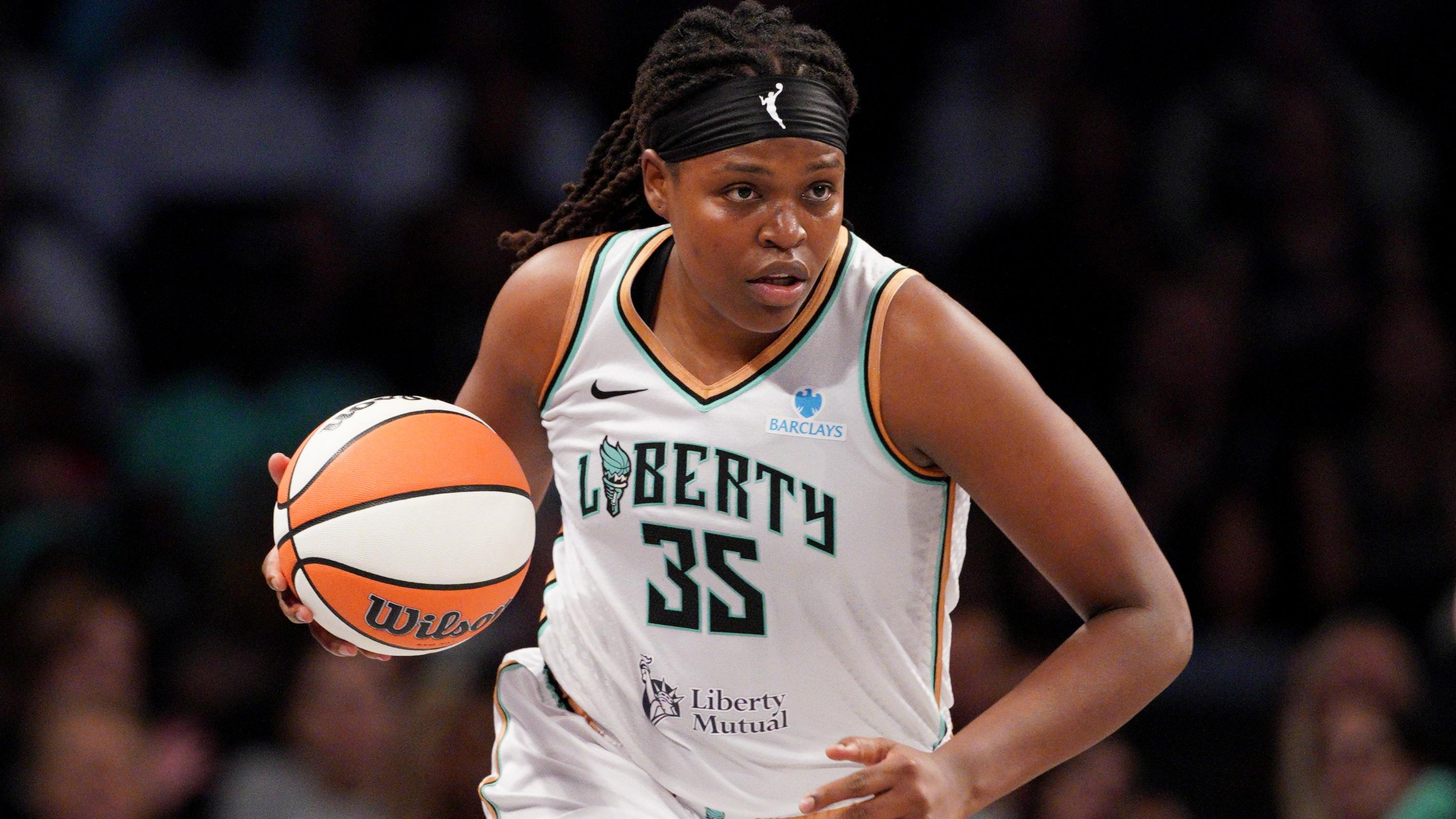 New York Liberty forward Jonquel Jones.