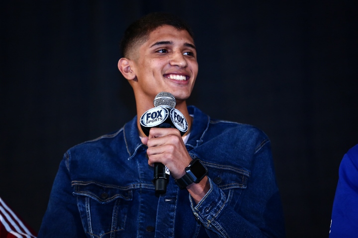 Sebastian Fundora at a press event