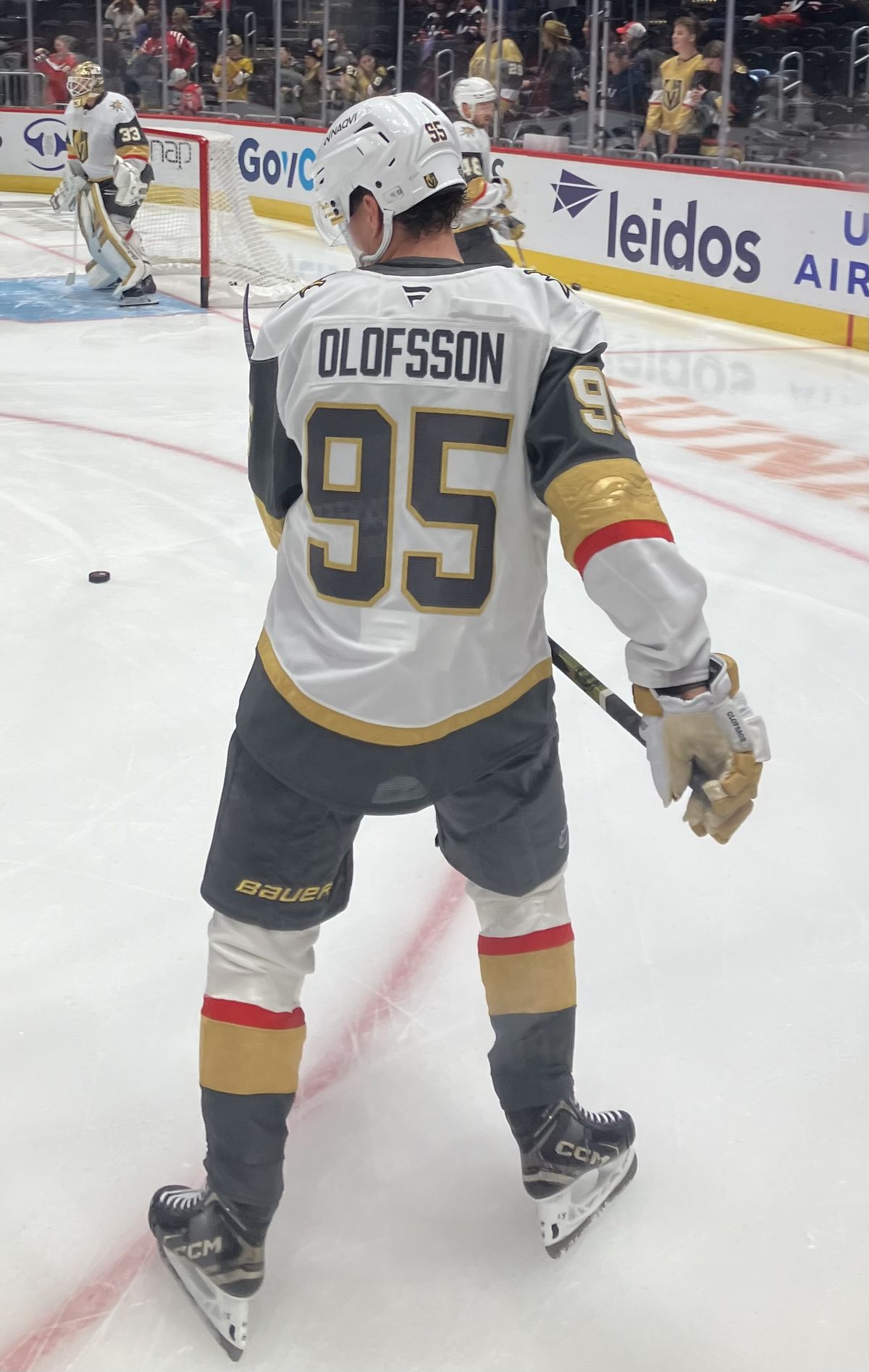 Victor Olofsson during warmups.
