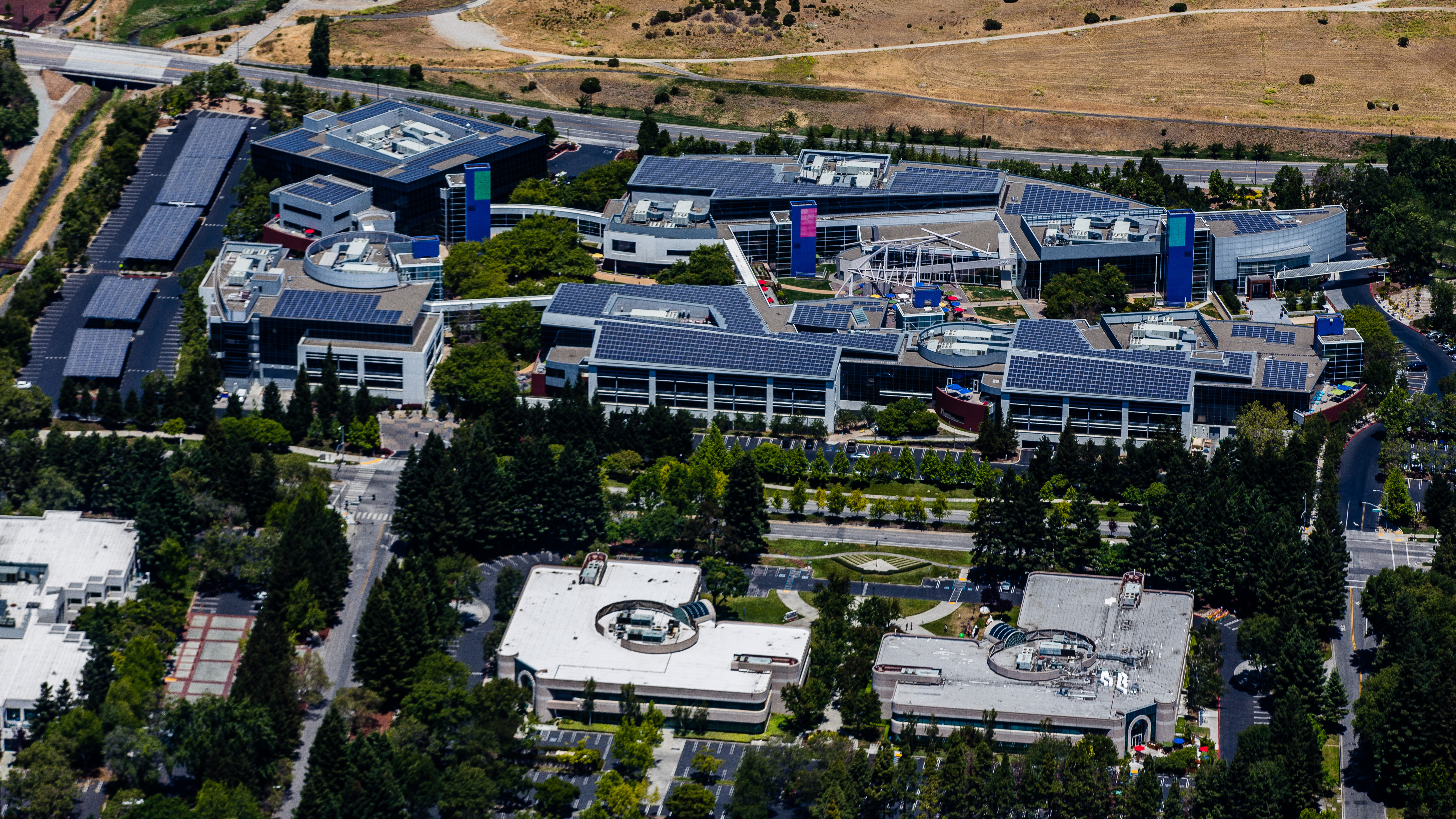 Google's headquarters campus in Mountain View, California