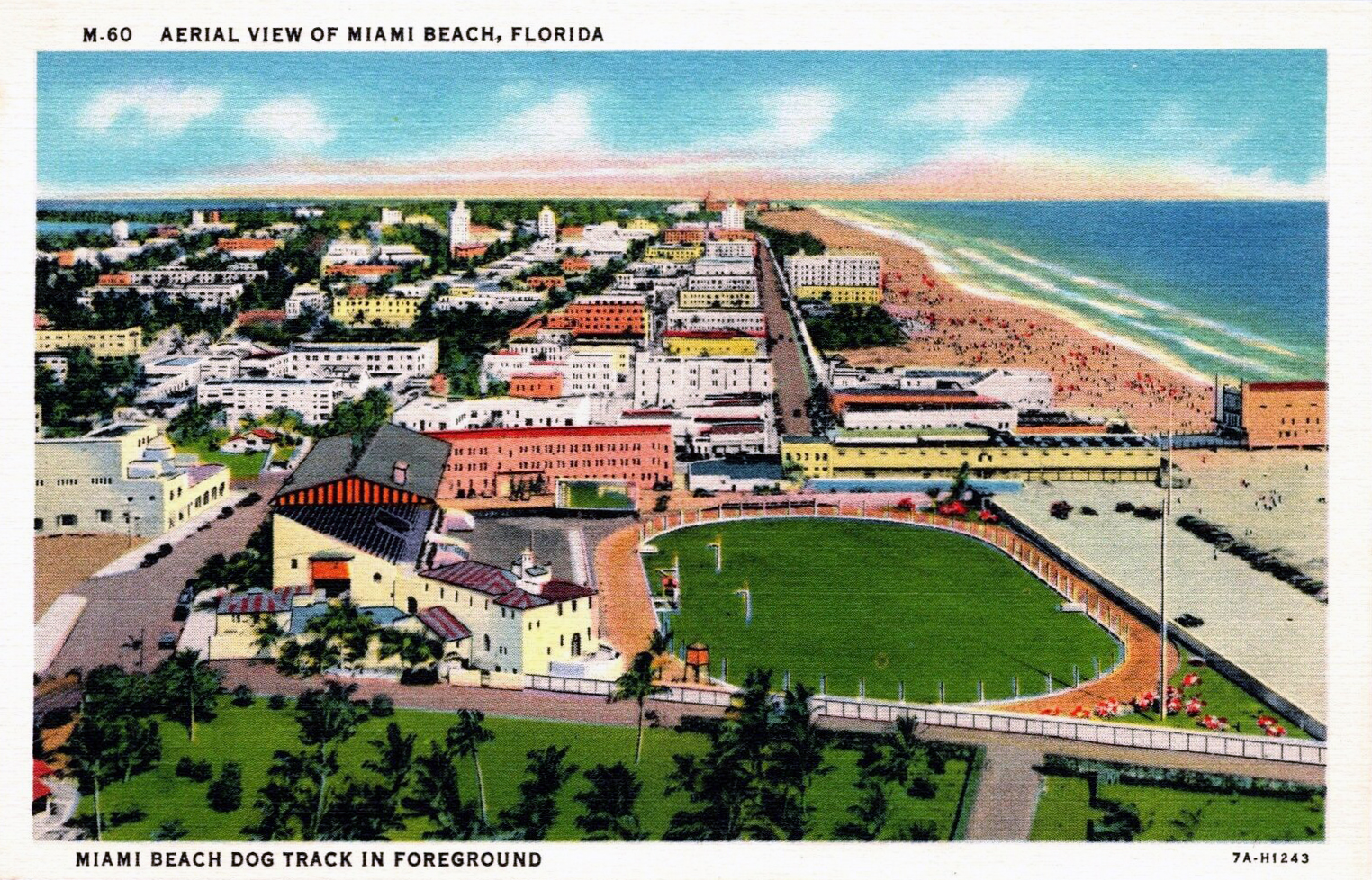An aerial view of Miami Beach, the real-world inspiration for Vice City