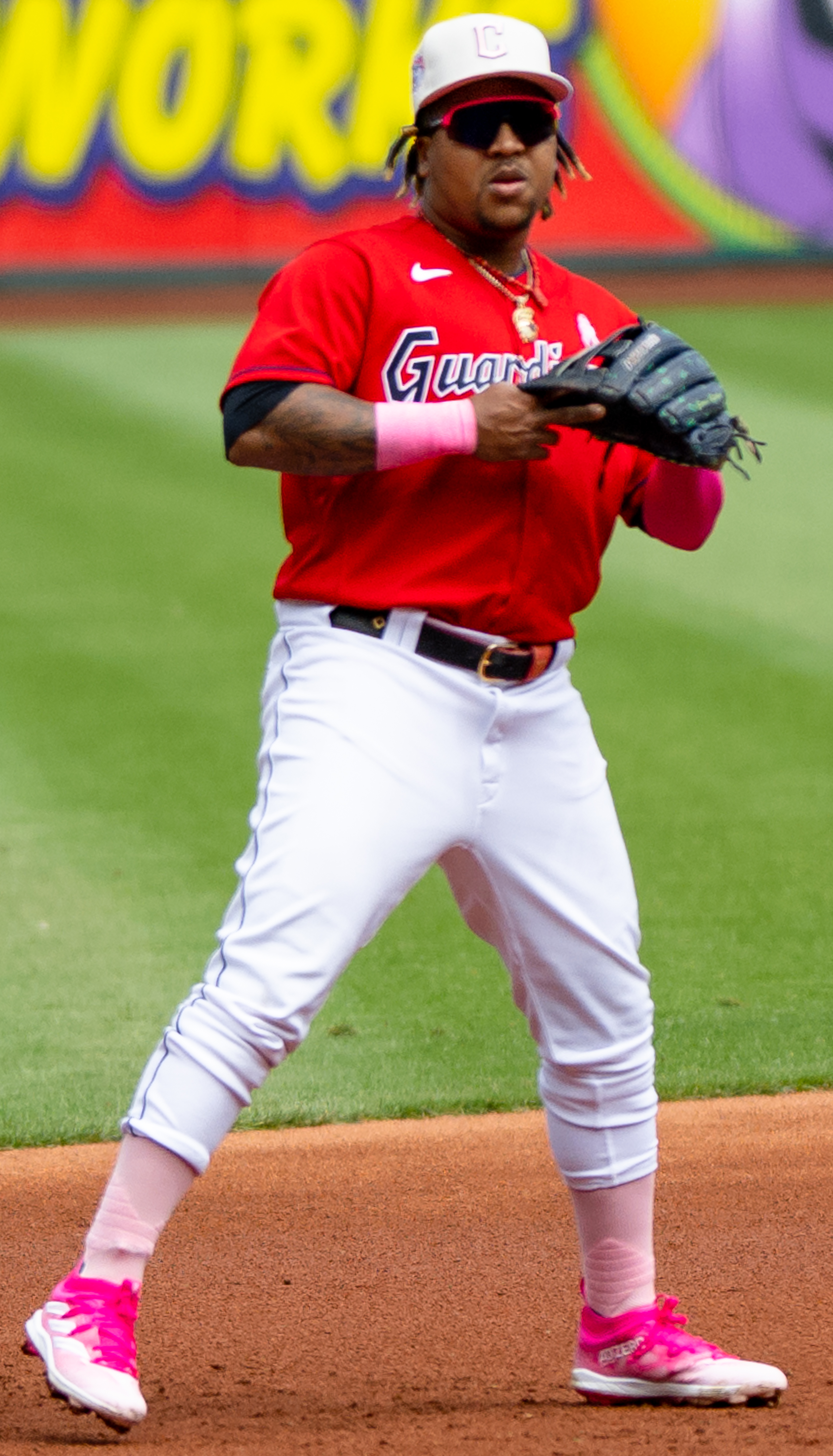 Jose Ramirez of the Cleveland Guardians — he homered in the 9-5 Game 4 win over the White Sox