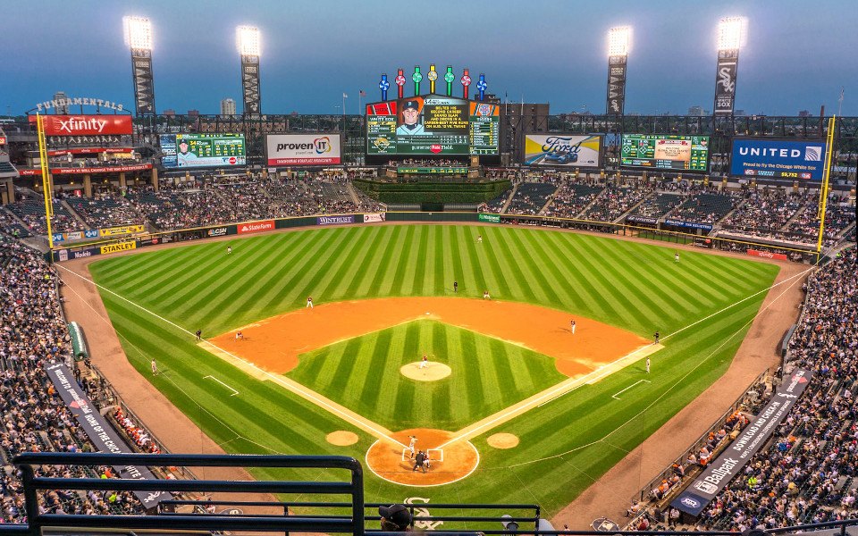 Rate Field in Chicago, home of the White Sox.