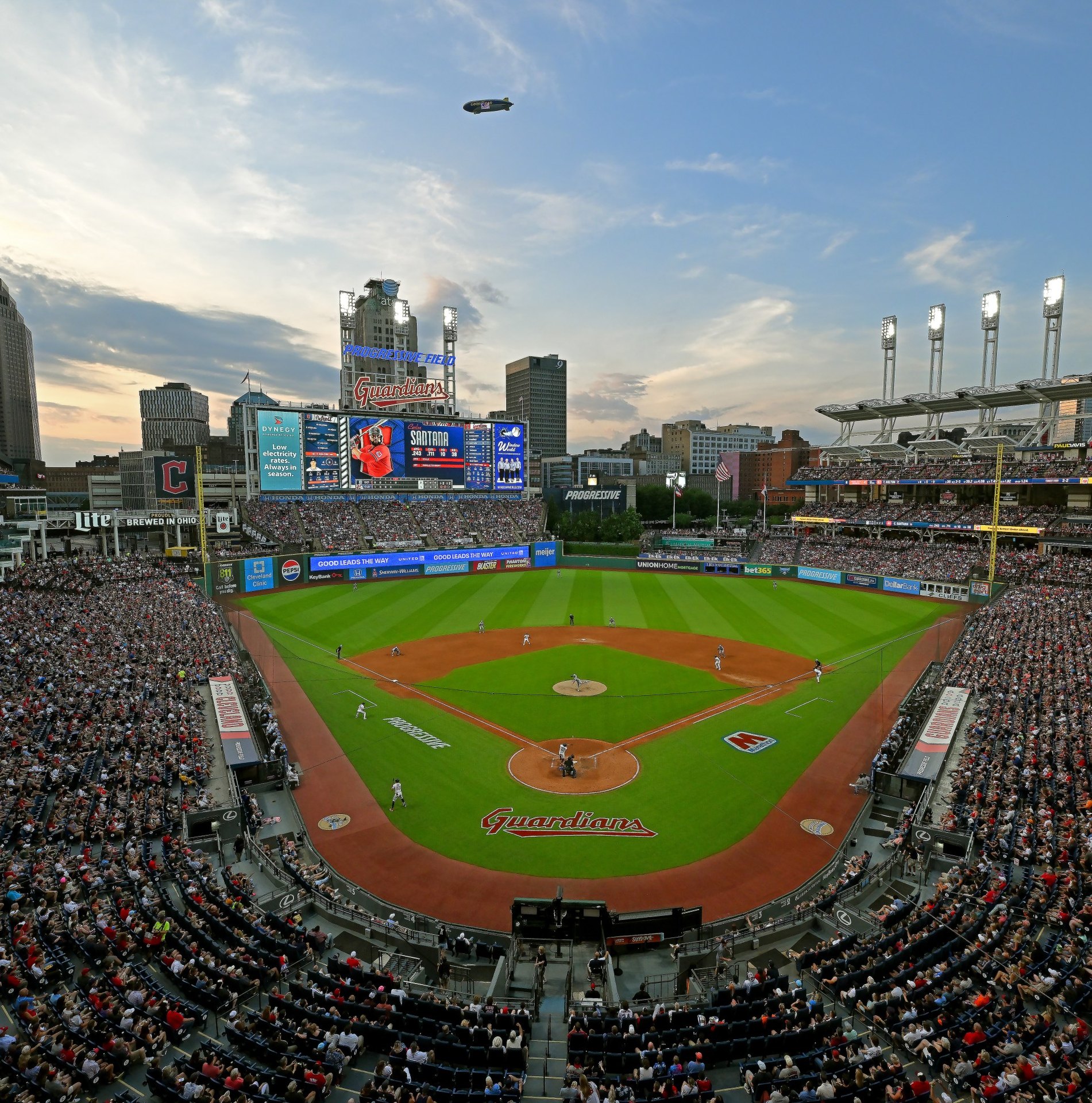 Progressive Field in Cleveland.