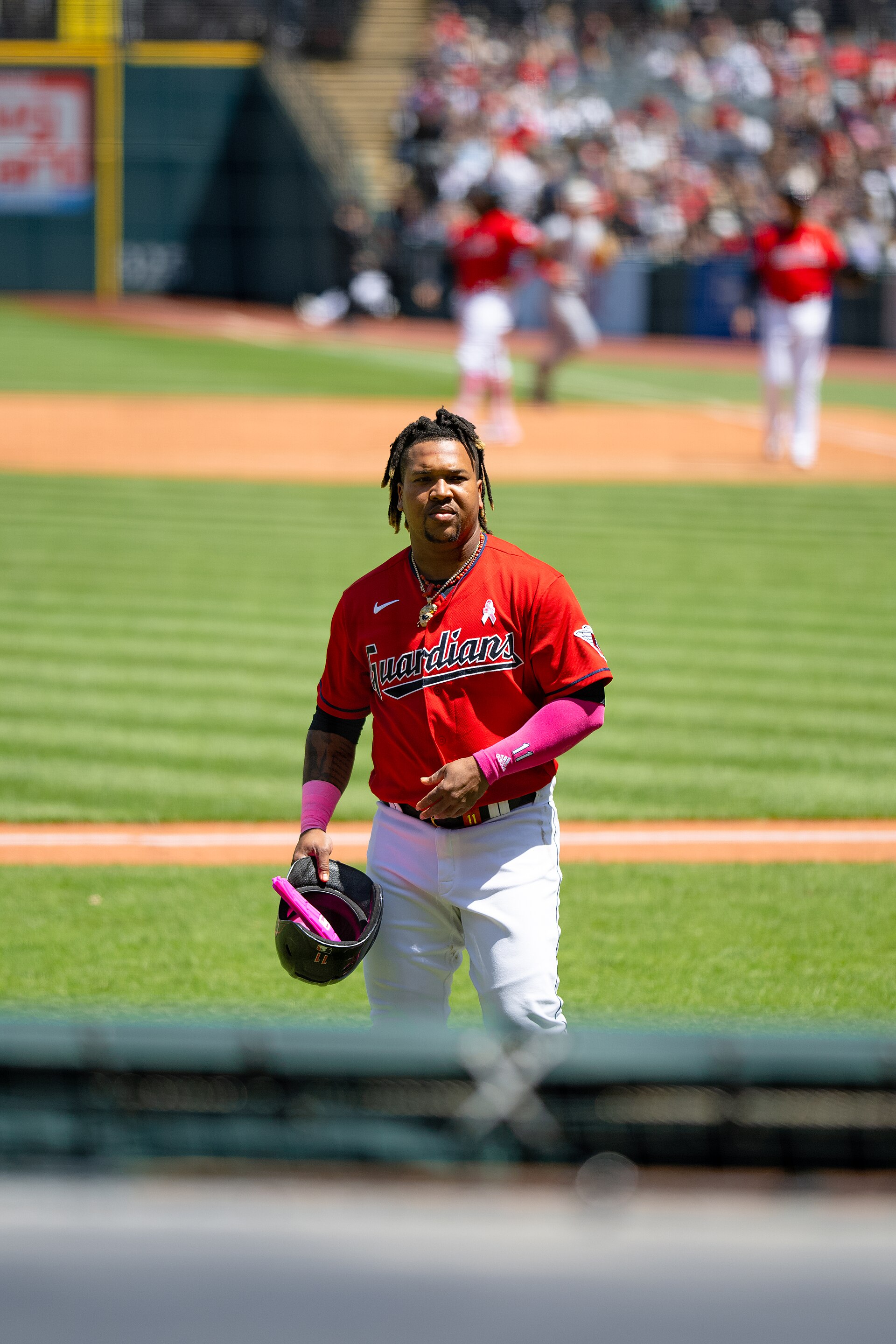 José Ramírez in a Cleveland Guardians uniform (file photo)